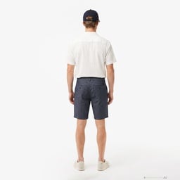 Erkek Slim Fit Lacivert Bermuda Şort Lacivert