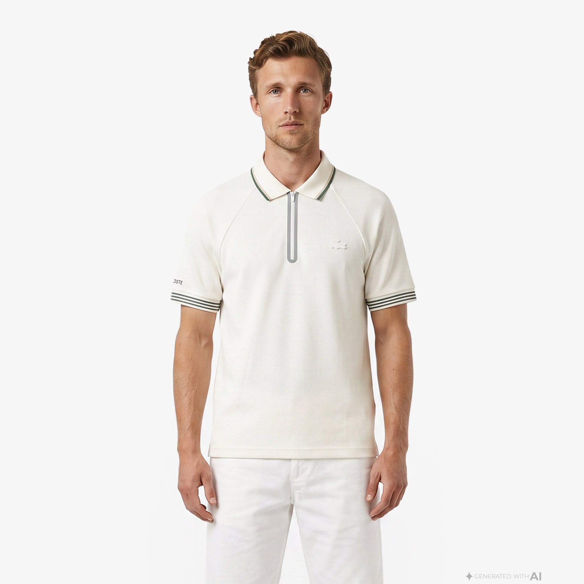 Lacoste Erkek Regular Fit Krem Polo