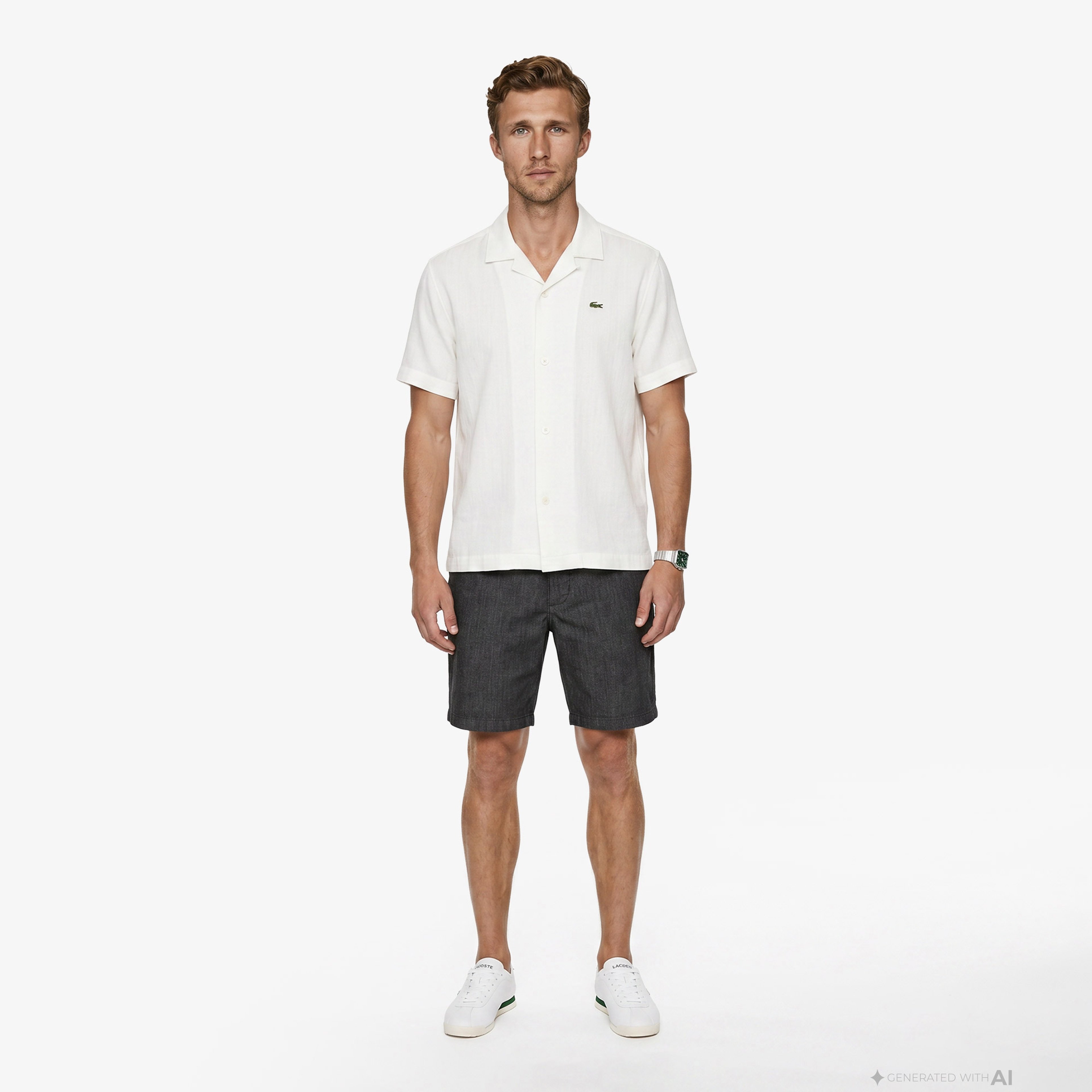 Erkek Slim Fit Siyah Bermuda Şort Erkek Slim Fit Siyah Bermuda Şort
