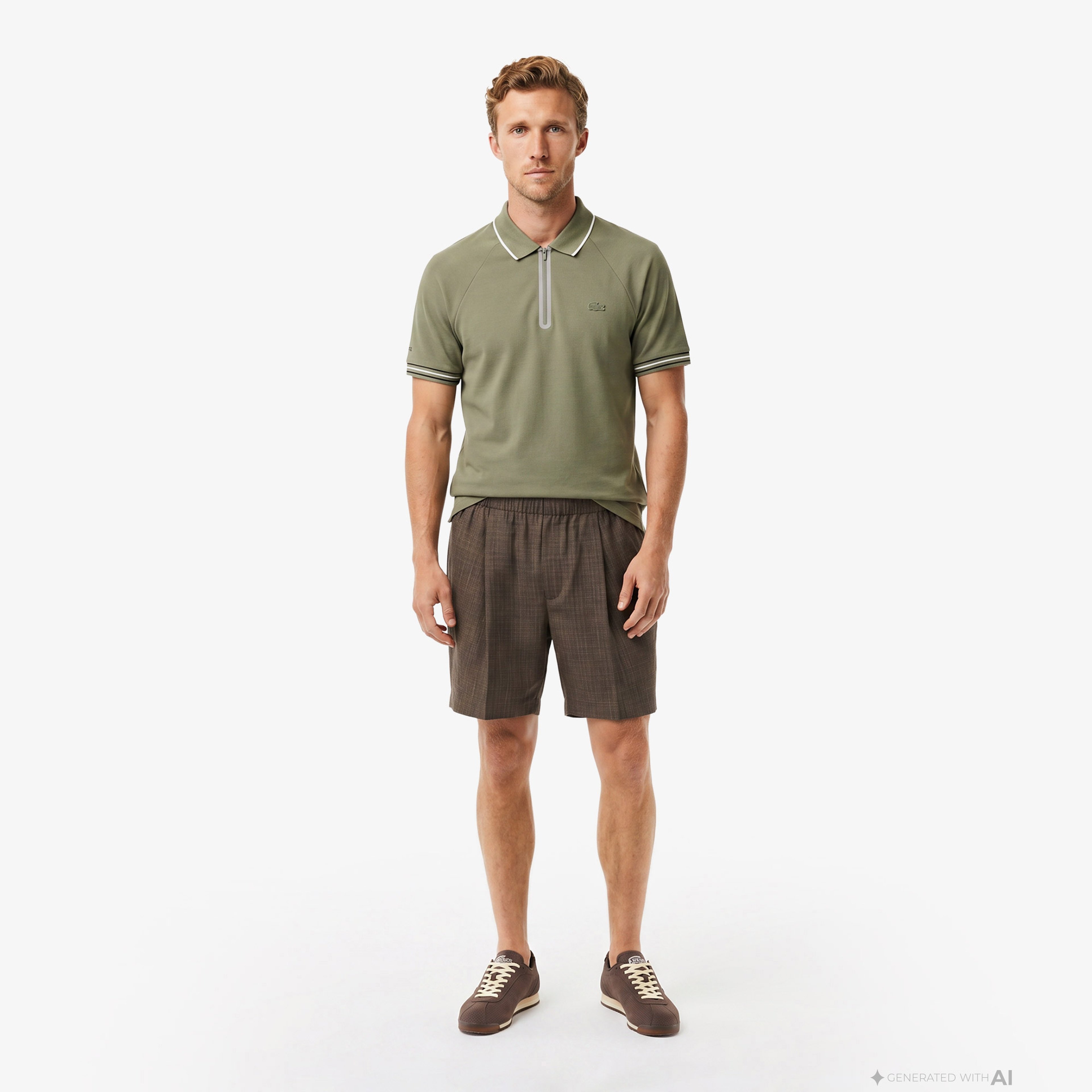 Erkek Regular Fit Haki Polo Erkek Regular Fit Haki Polo