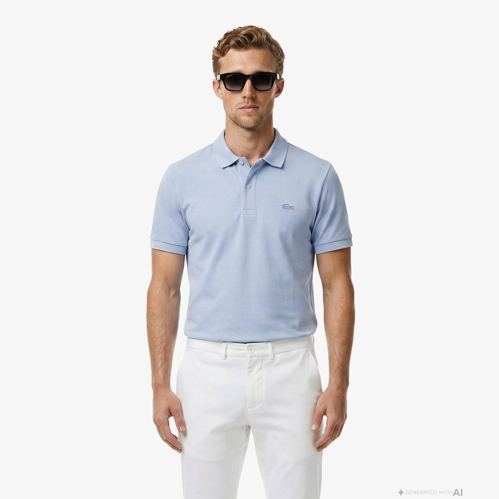 Erkek Regular Fit Mavi Paris Polo