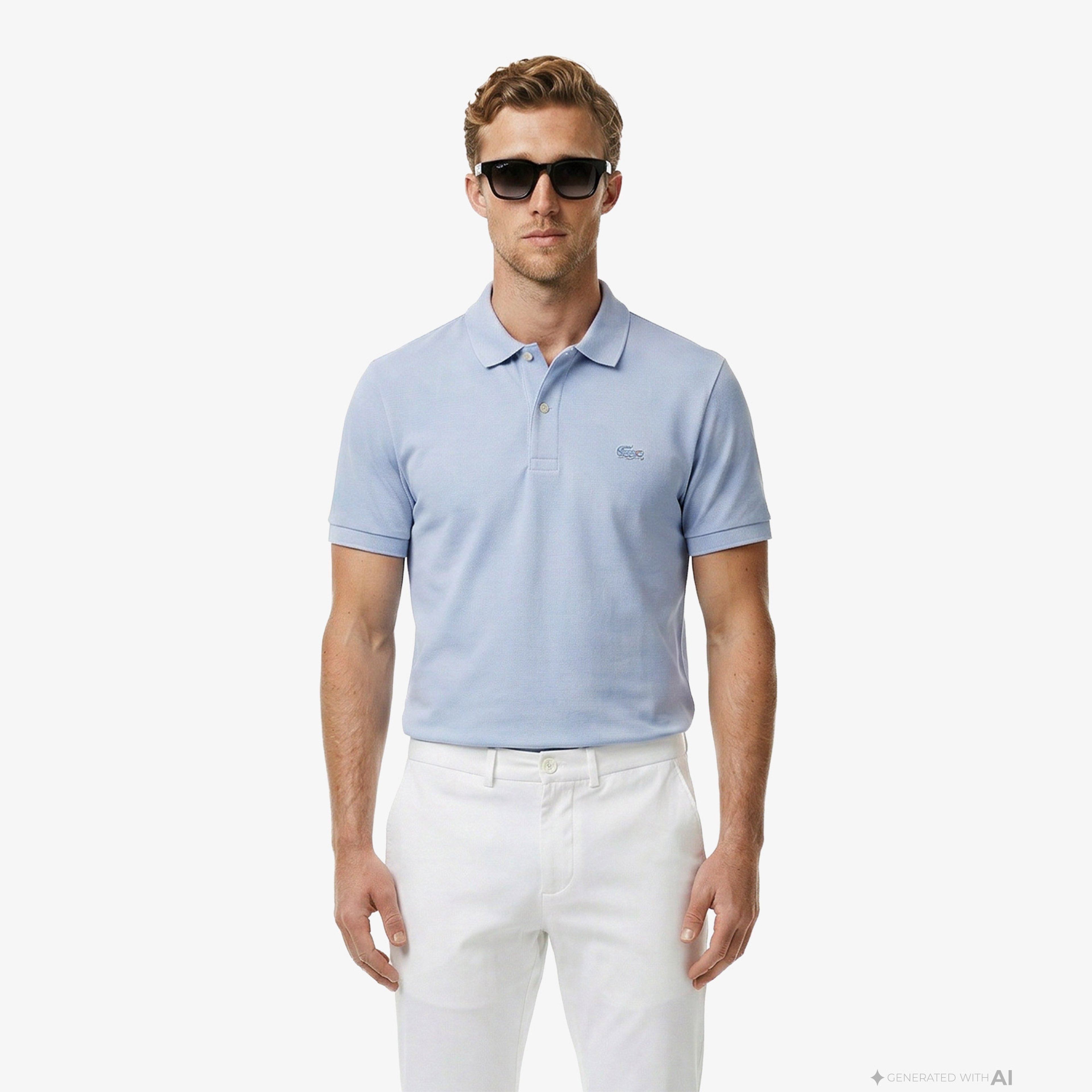 Erkek Regular Fit Mavi Paris Polo Erkek Regular Fit Mavi Paris Polo