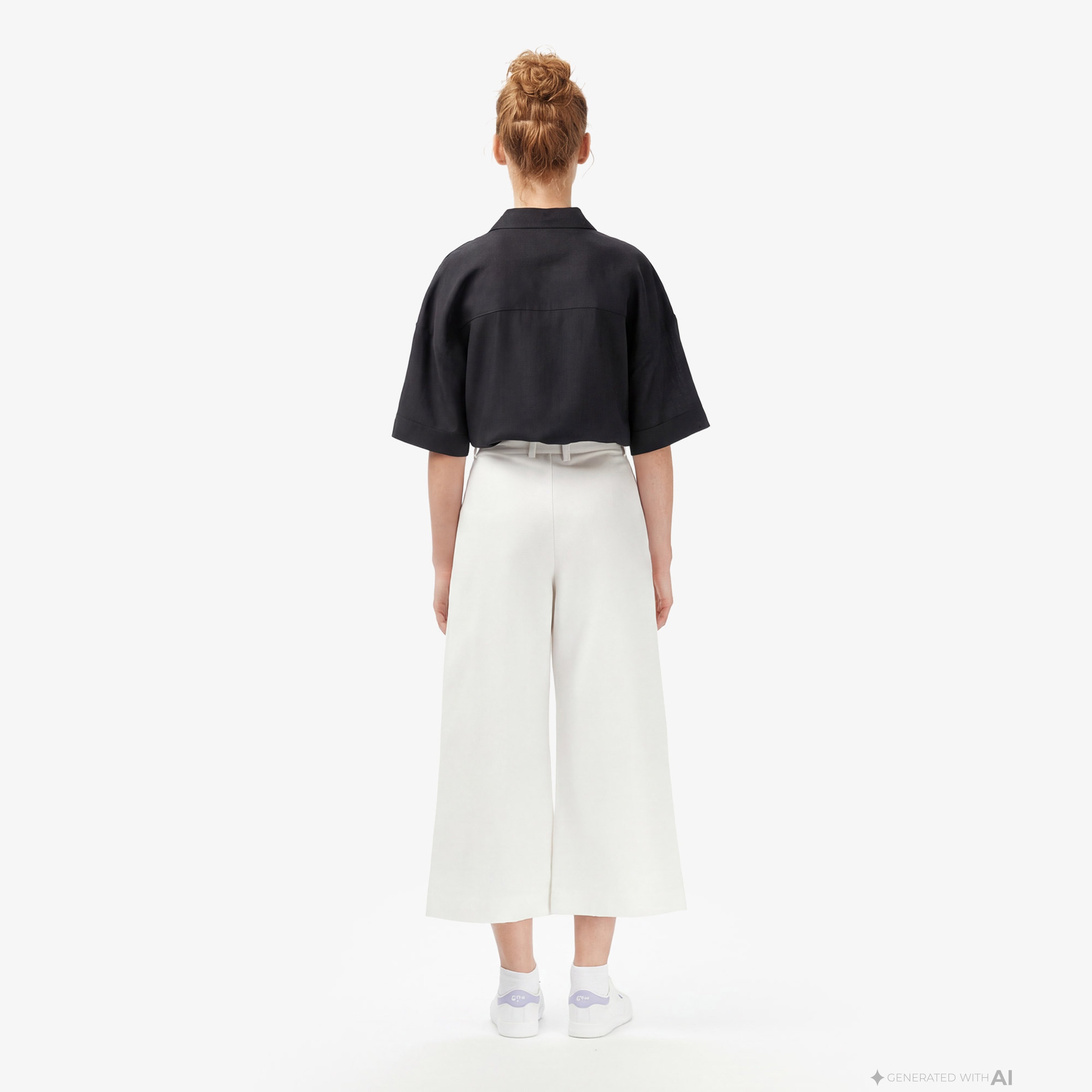 Kadın Relaxed Fit Krem Pantolon Kadın Relaxed Fit Krem Pantolon