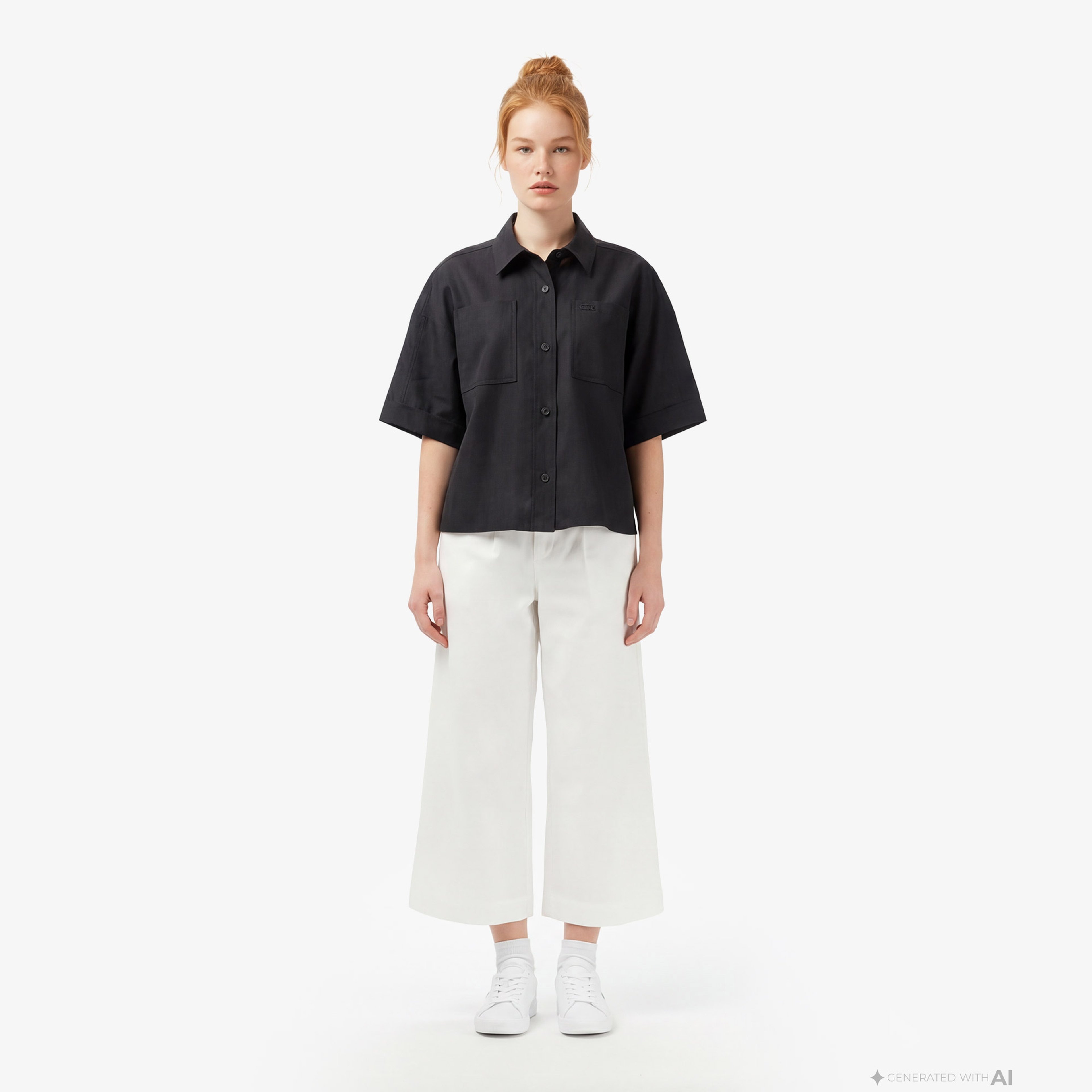 Kadın Relaxed Fit Krem Pantolon Kadın Relaxed Fit Krem Pantolon