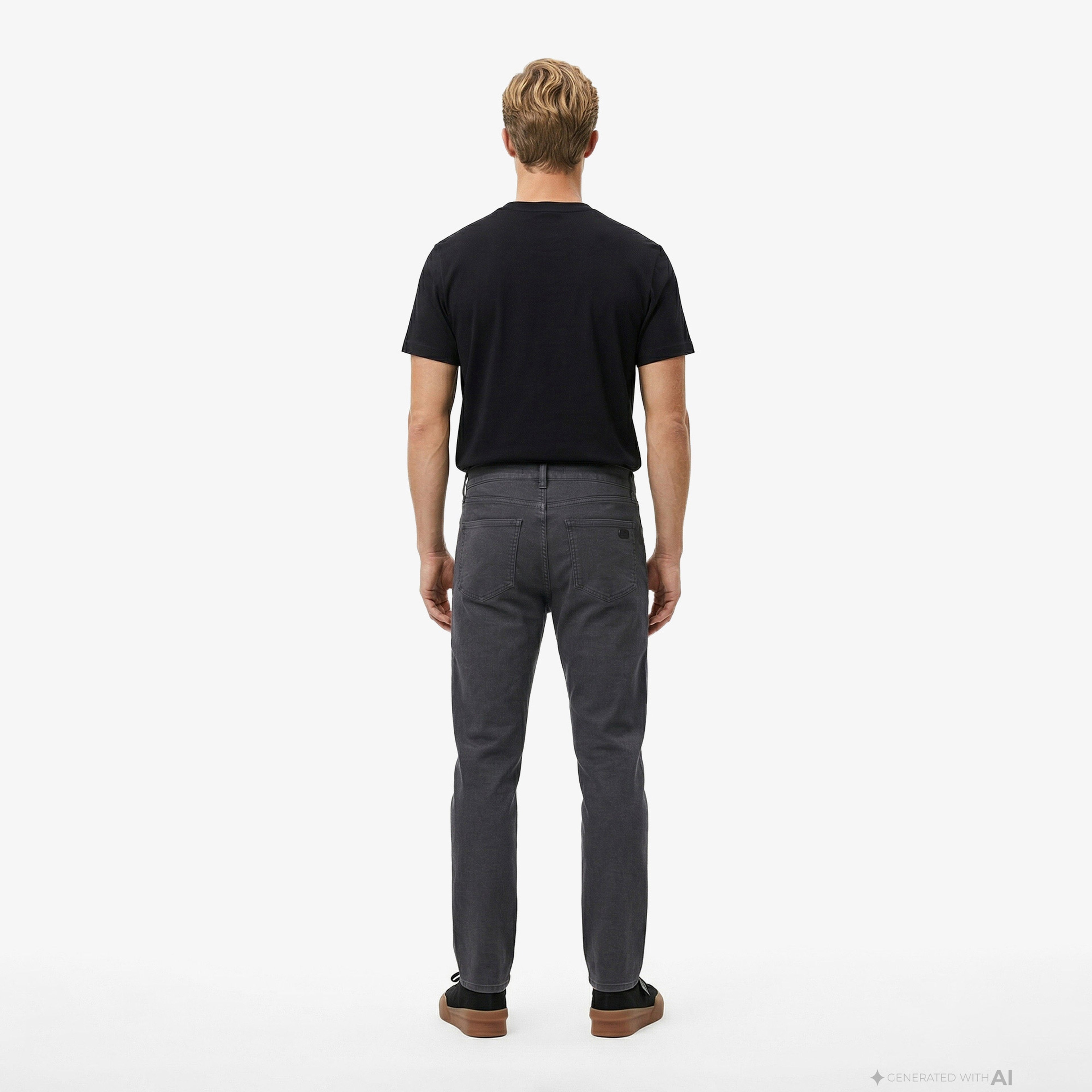 Erkek Slim Fit Koyu Gri Pantolon Erkek Slim Fit Koyu Gri Pantolon