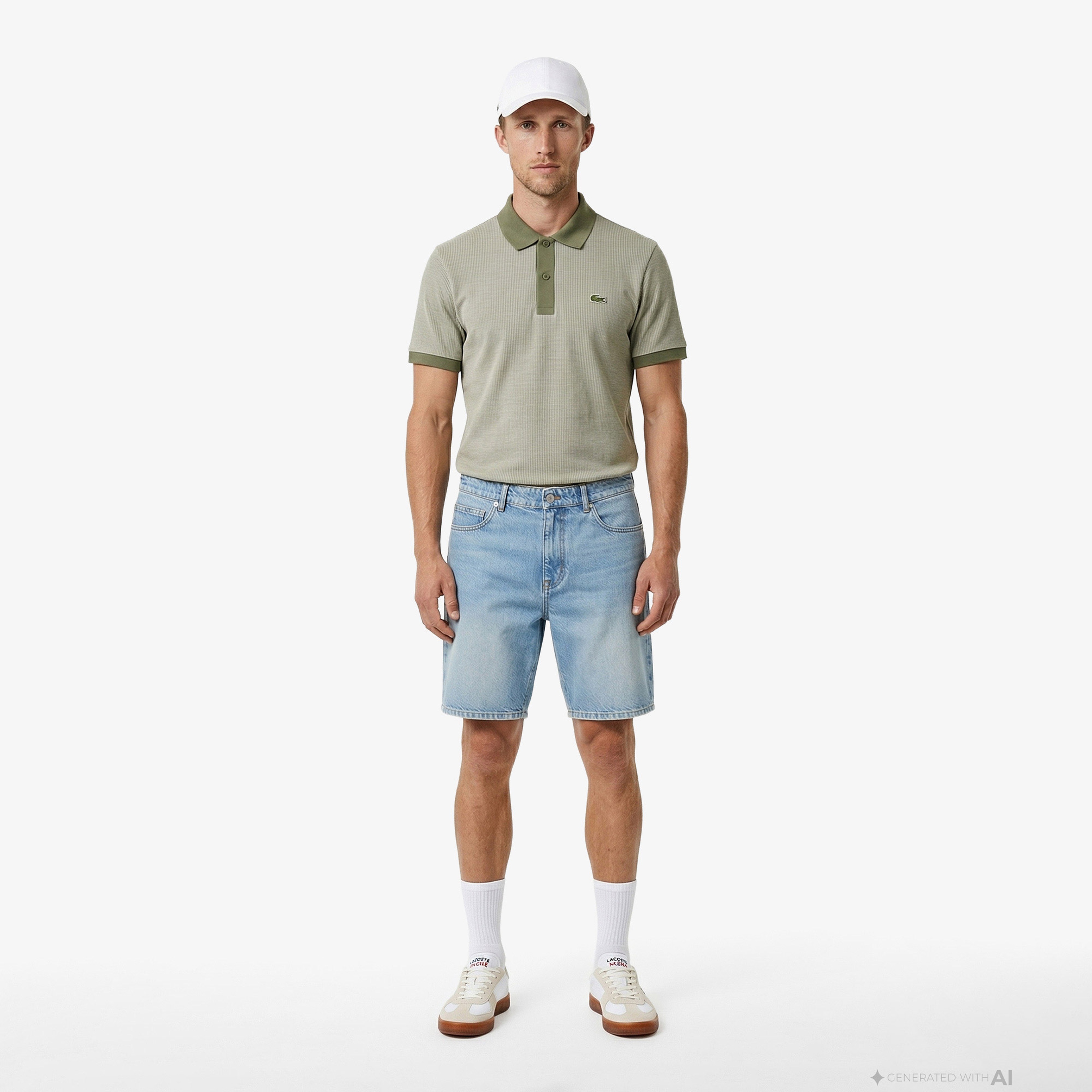 Erkek Regular Fit Haki Polo
