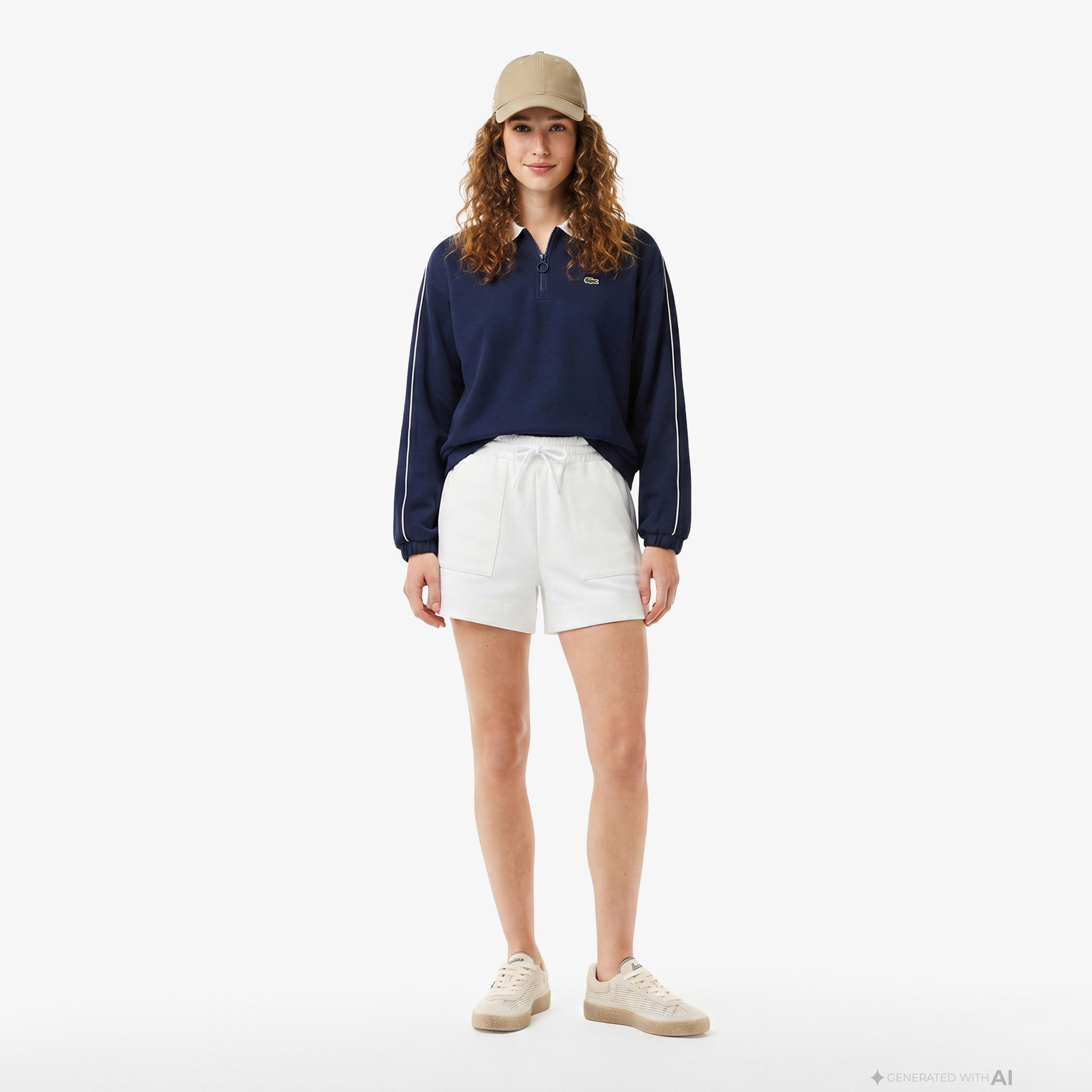 Kadın Relaxed Fit Beyaz Şort Kadın Relaxed Fit Beyaz Şort