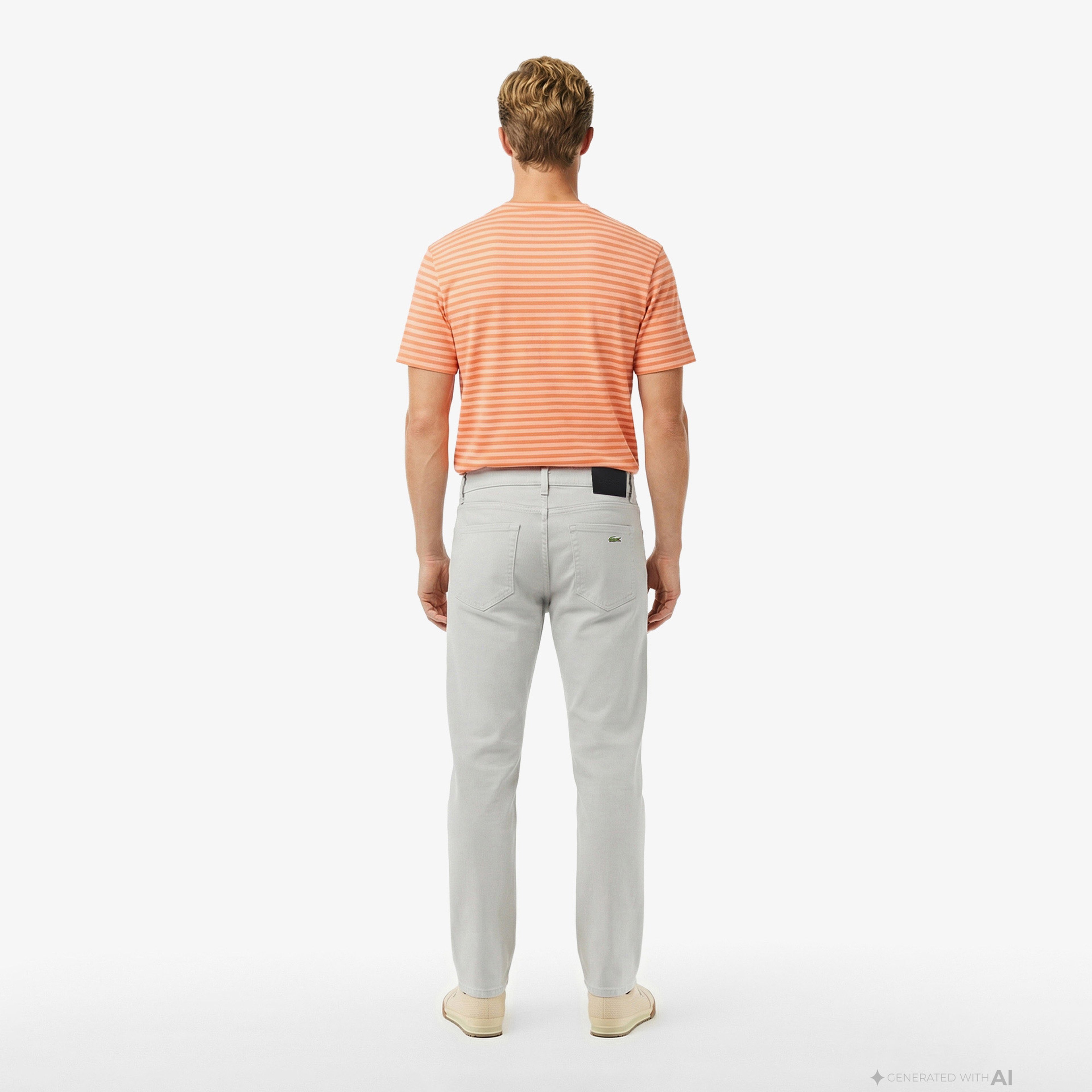 Erkek Slim Fit Gri Jean Pantolon