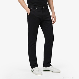 Erkek Slim Fit Siyah Jean Pantolon Siyah