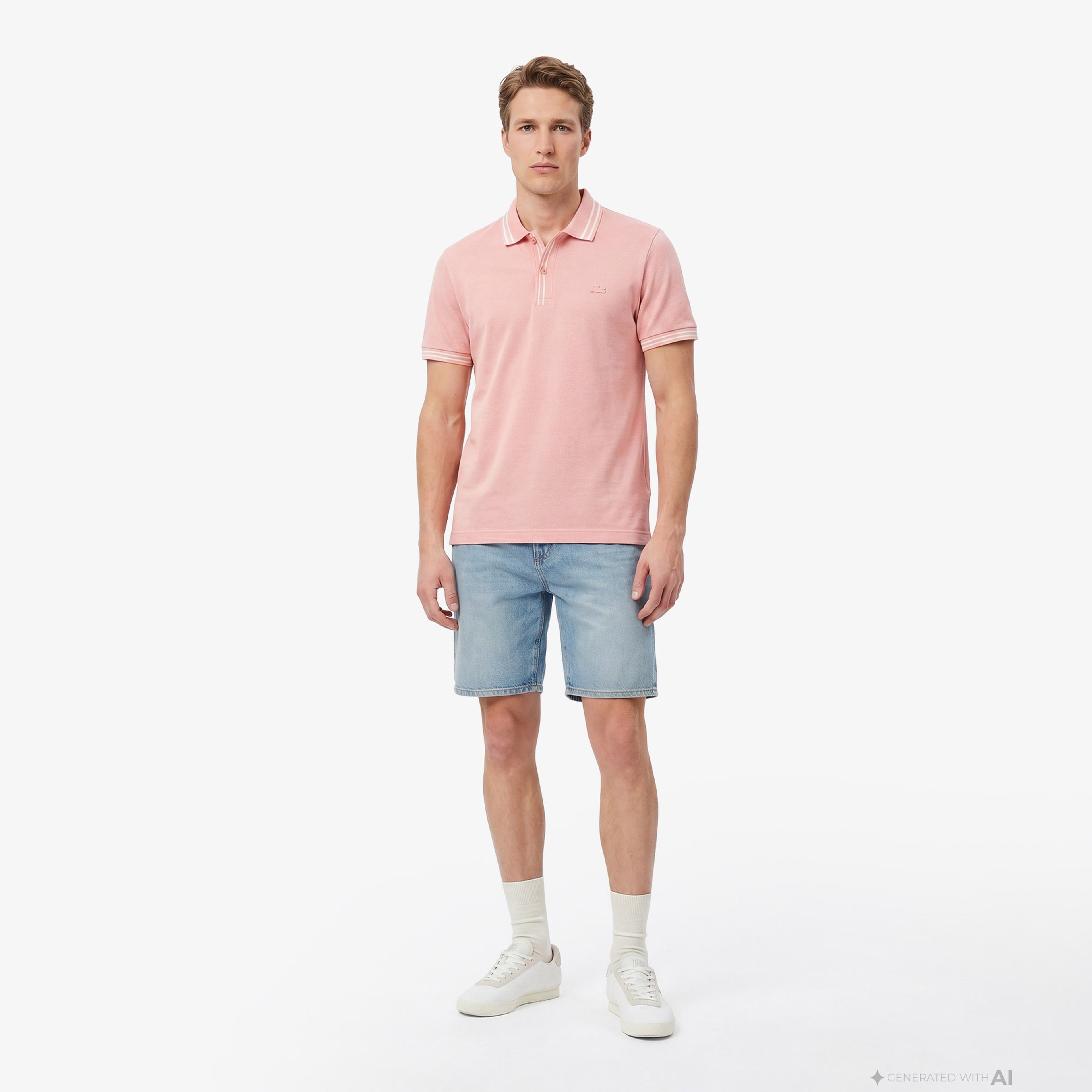 Erkek Regular Fit Pembe Polo Erkek Regular Fit Pembe Polo