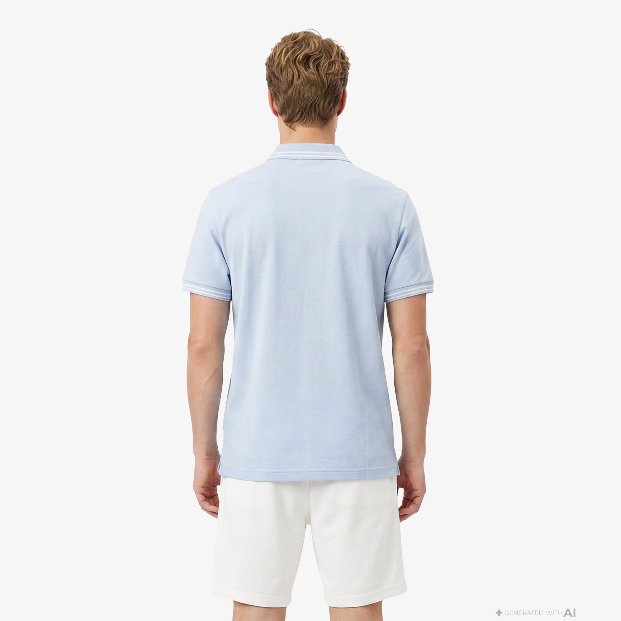 Erkek Regular Fit Mavi Polo