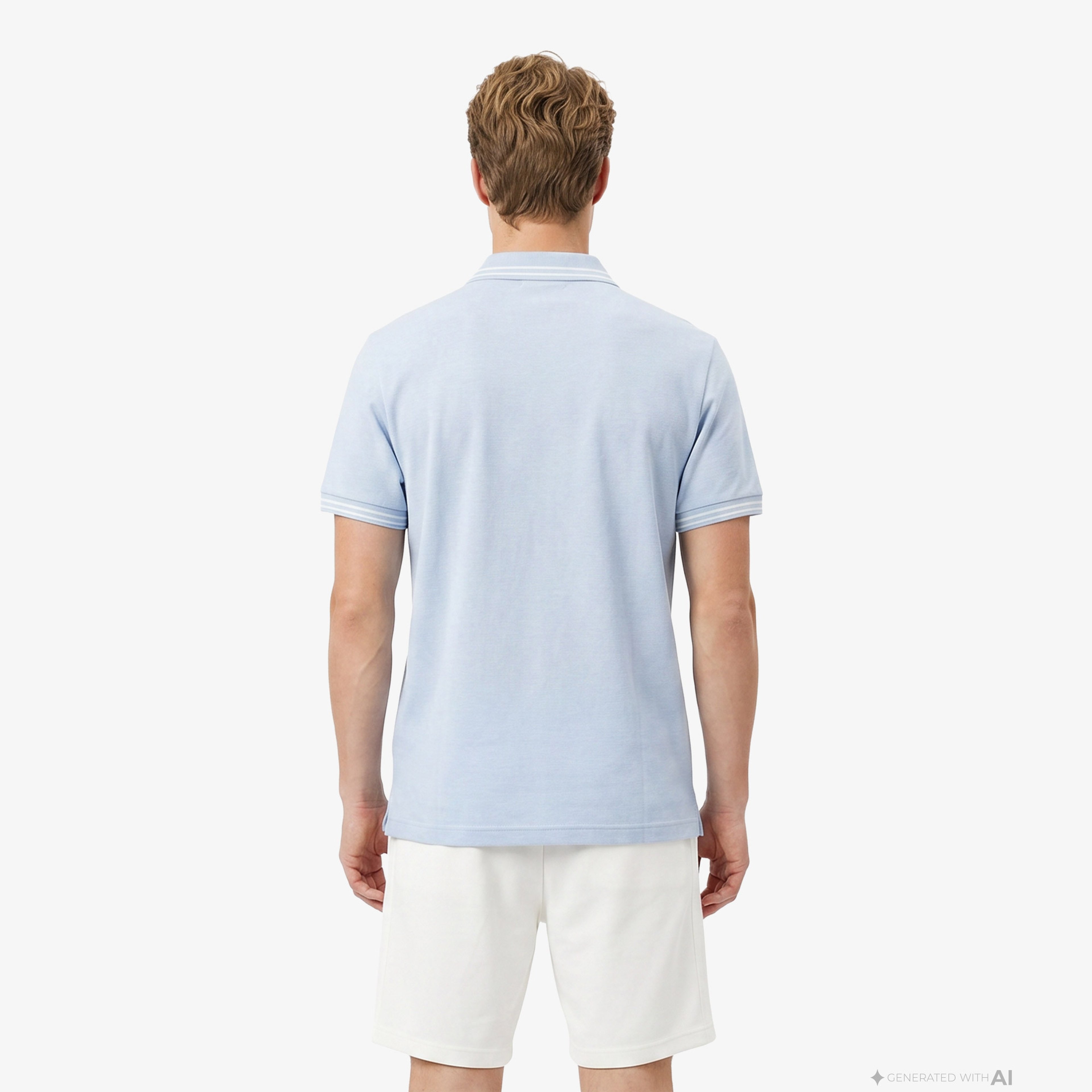 Erkek Regular Fit Mavi Polo