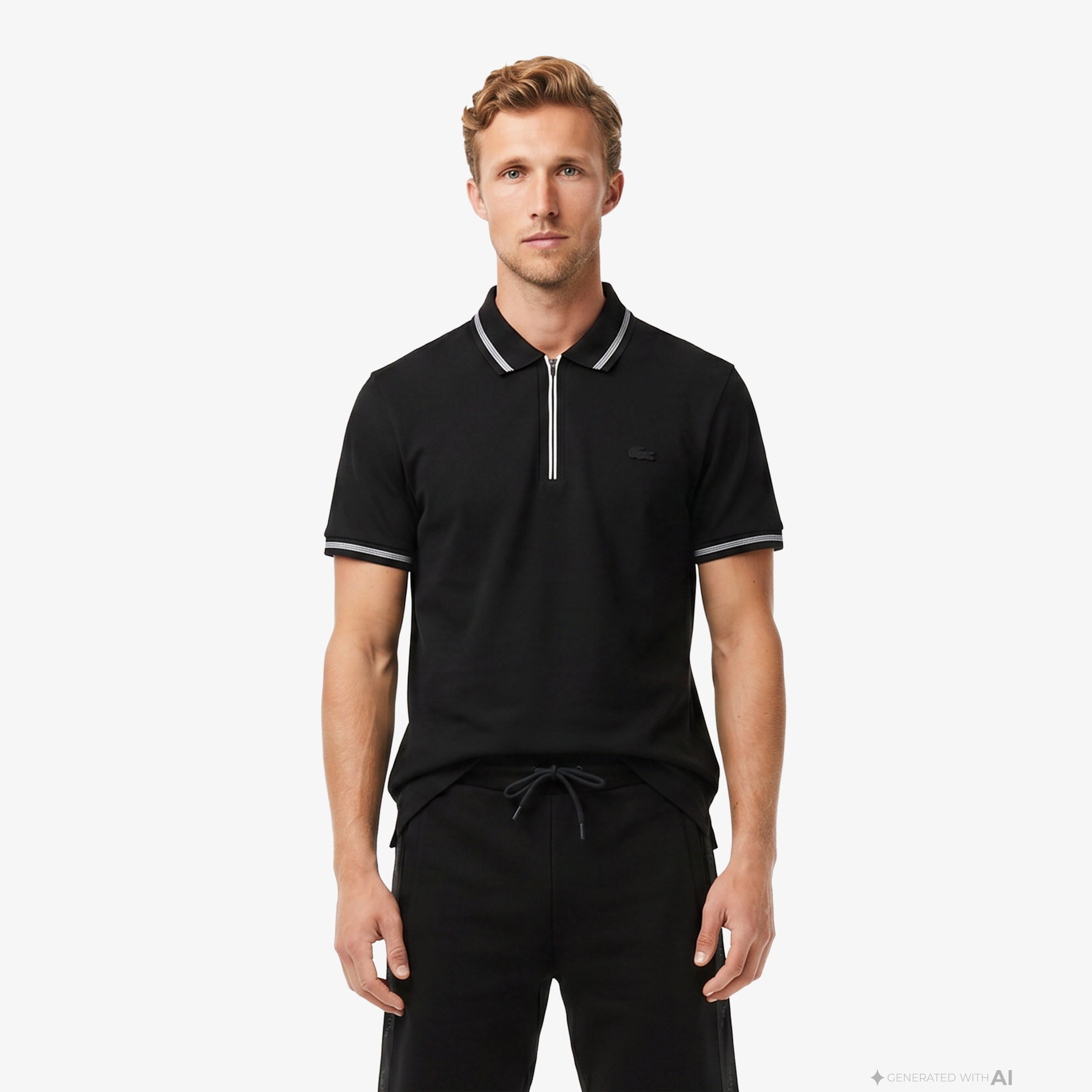 Erkek Regular Fit Siyah Polo Erkek Regular Fit Siyah Polo