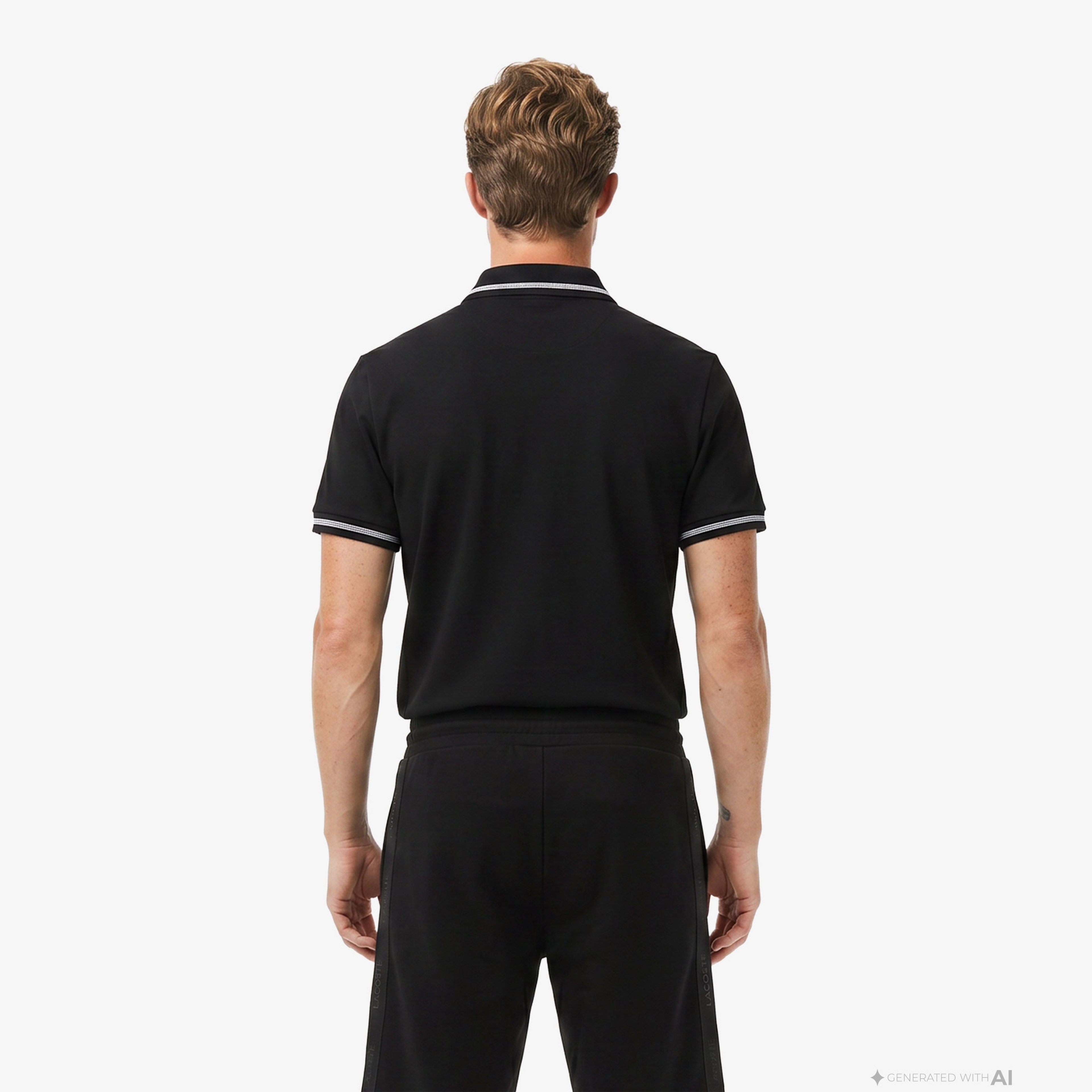 Erkek Regular Fit Siyah Polo Erkek Regular Fit Siyah Polo
