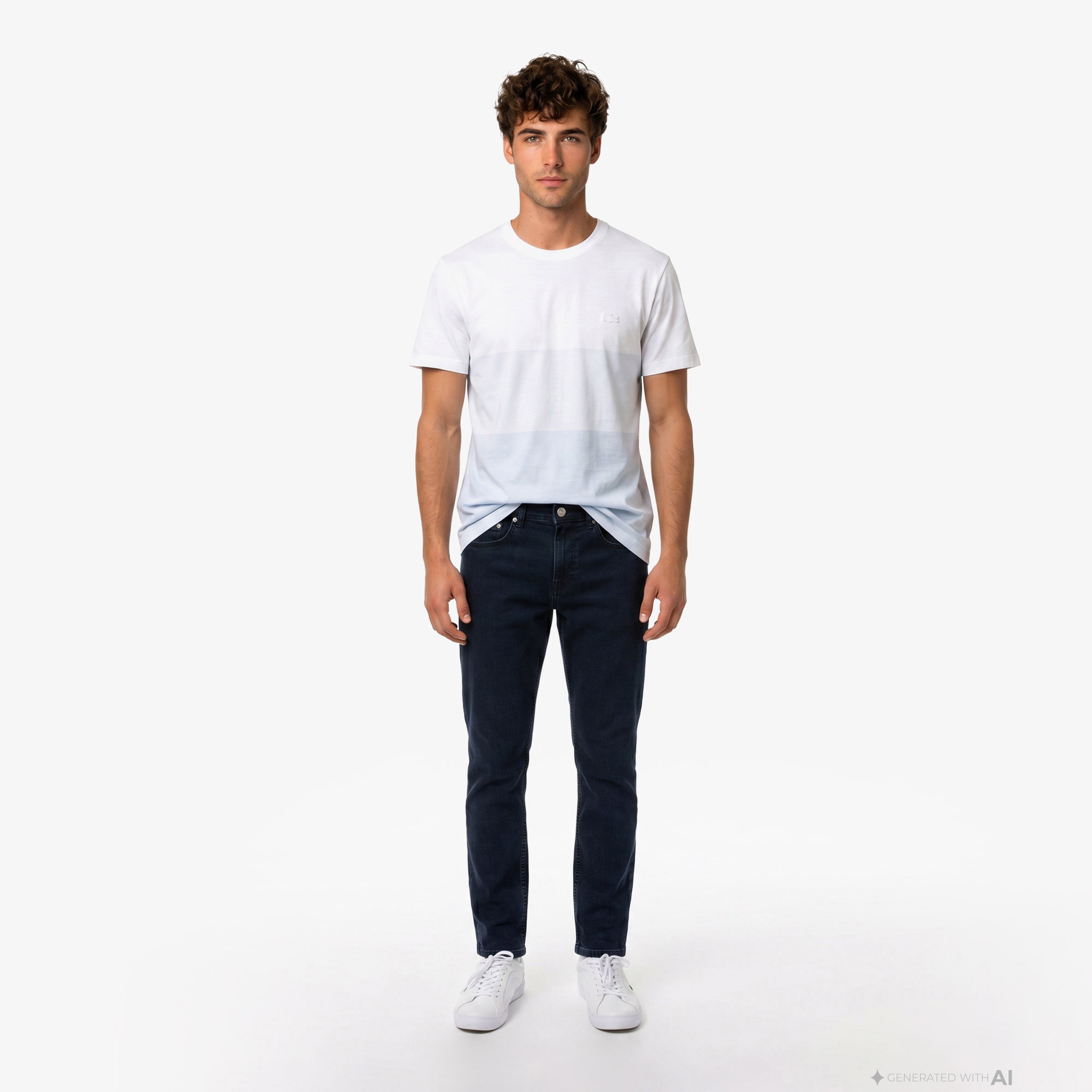 Erkek Regular Fit Bisiklet Yaka Renk Bloklu Beyaz T-Shirt Erkek Regular Fit Bisiklet Yaka Renk Bloklu Beyaz T-Shirt