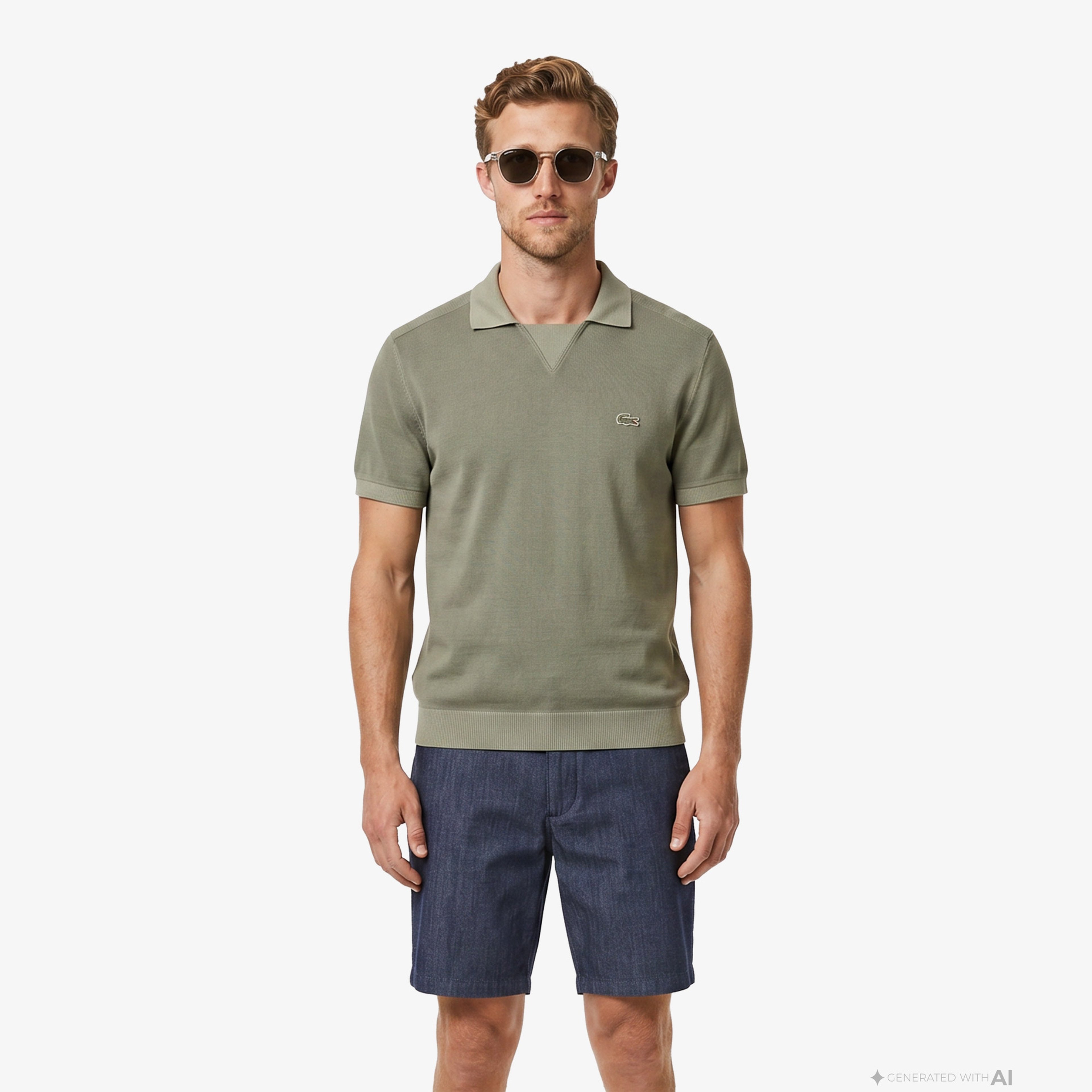 Erkek Relaxed Fit Haki Polo Erkek Relaxed Fit Haki Polo