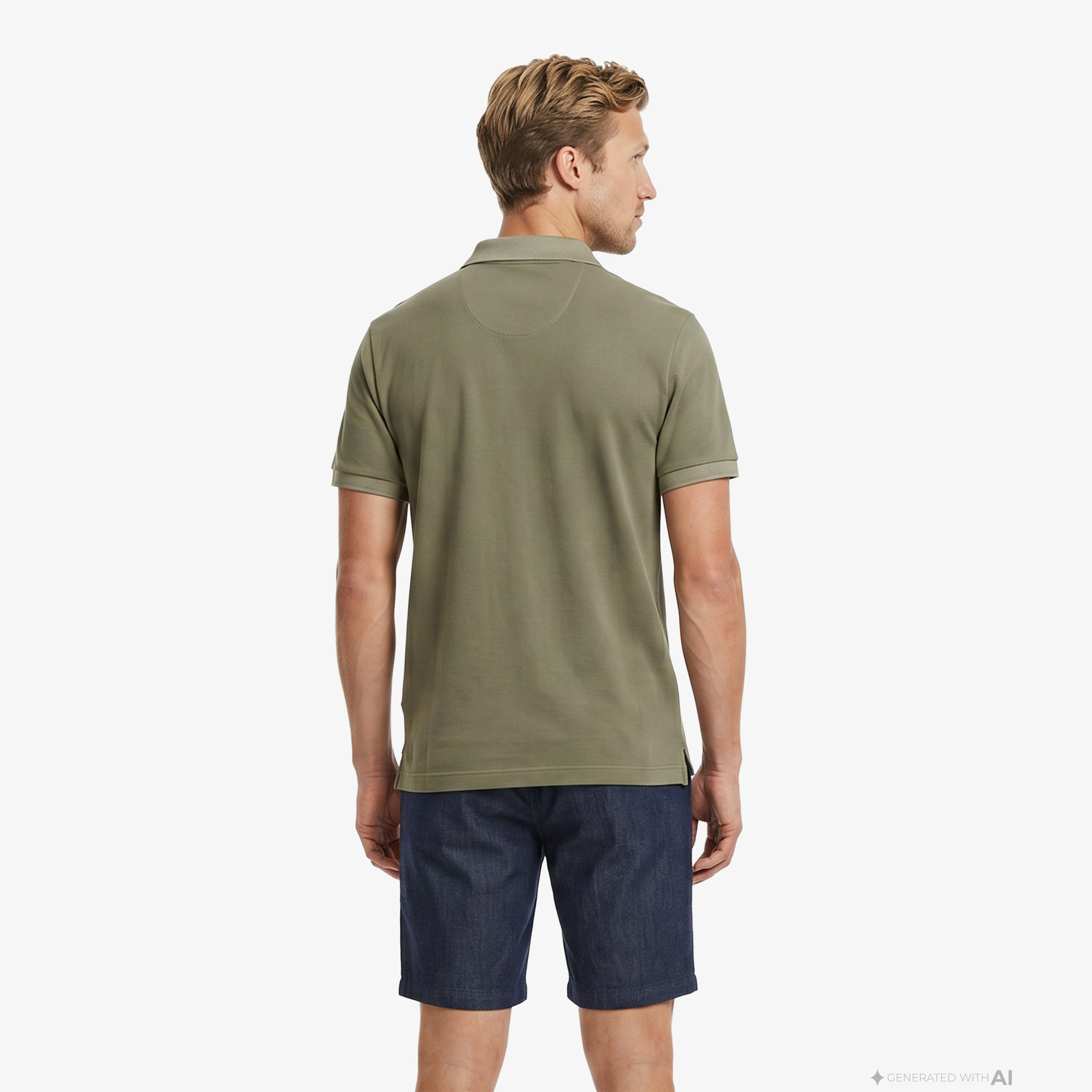 Erkek Relaxed Fit Haki Polo Erkek Relaxed Fit Haki Polo