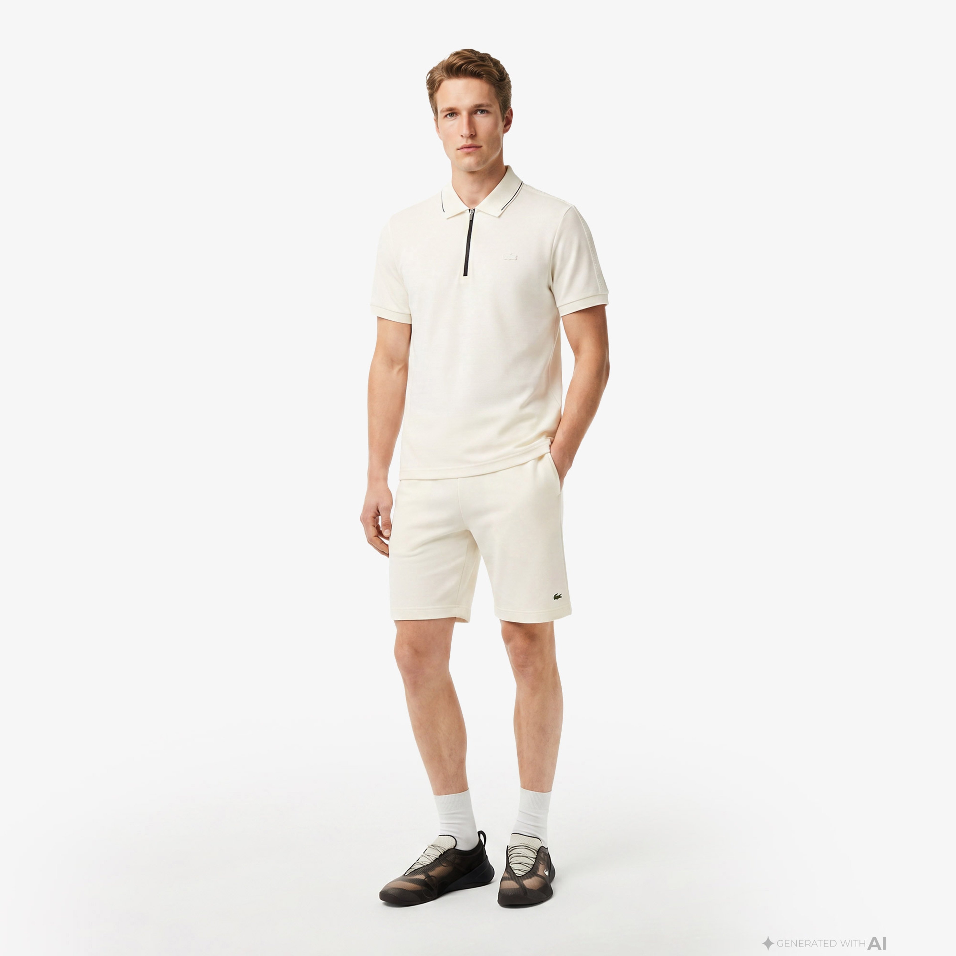 Erkek Regular Fit Krem Polo Erkek Regular Fit Krem Polo