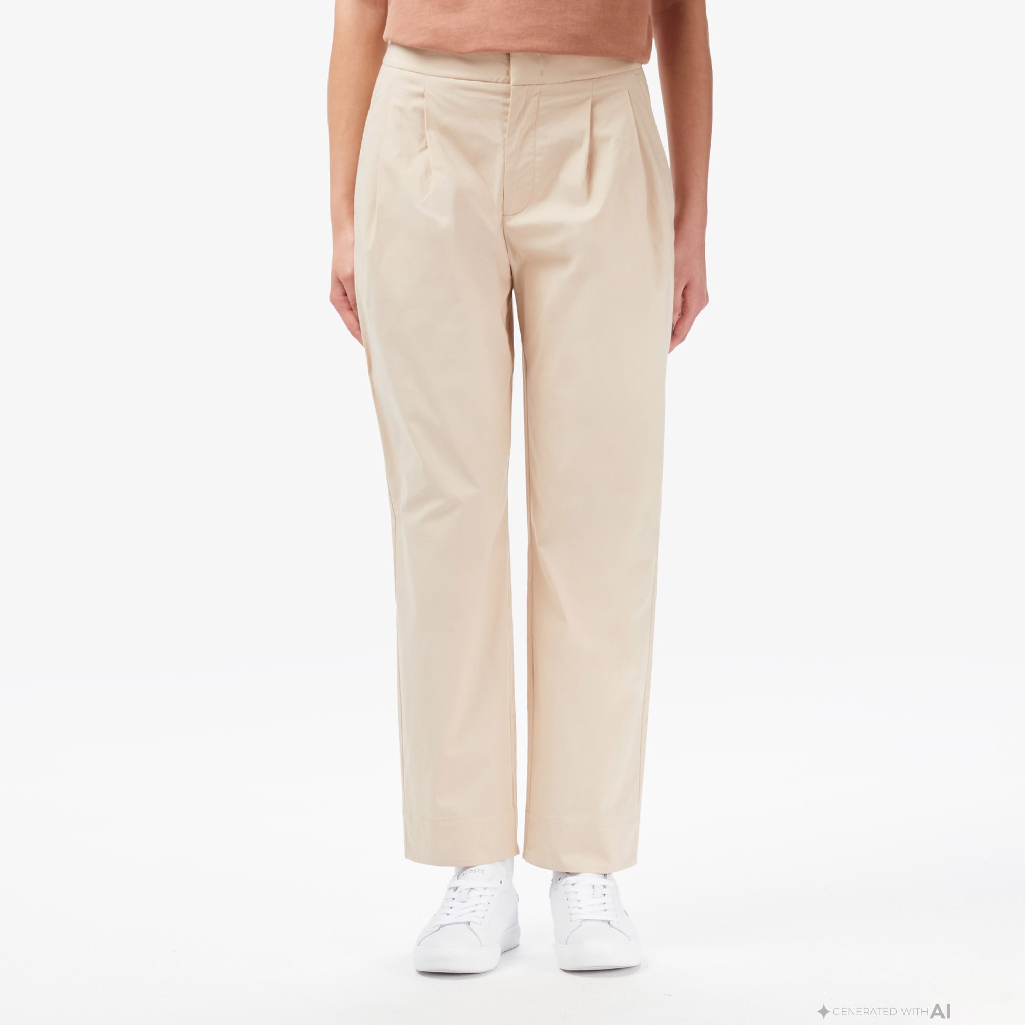 Lacoste Kadın Regular Fit Pembe Pantolon görsel 2