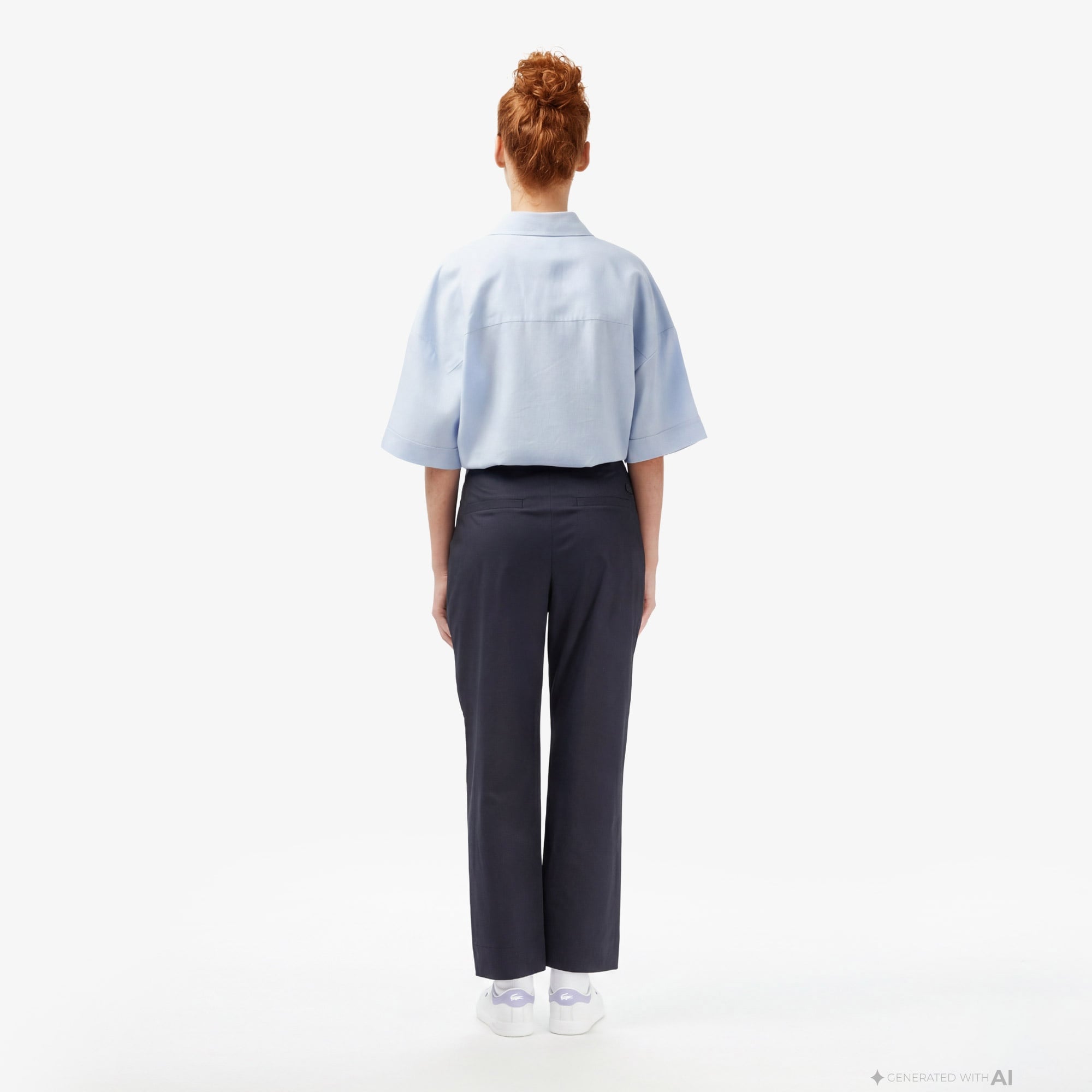Kadın Regular Fit Koyu Gri Pantolon
