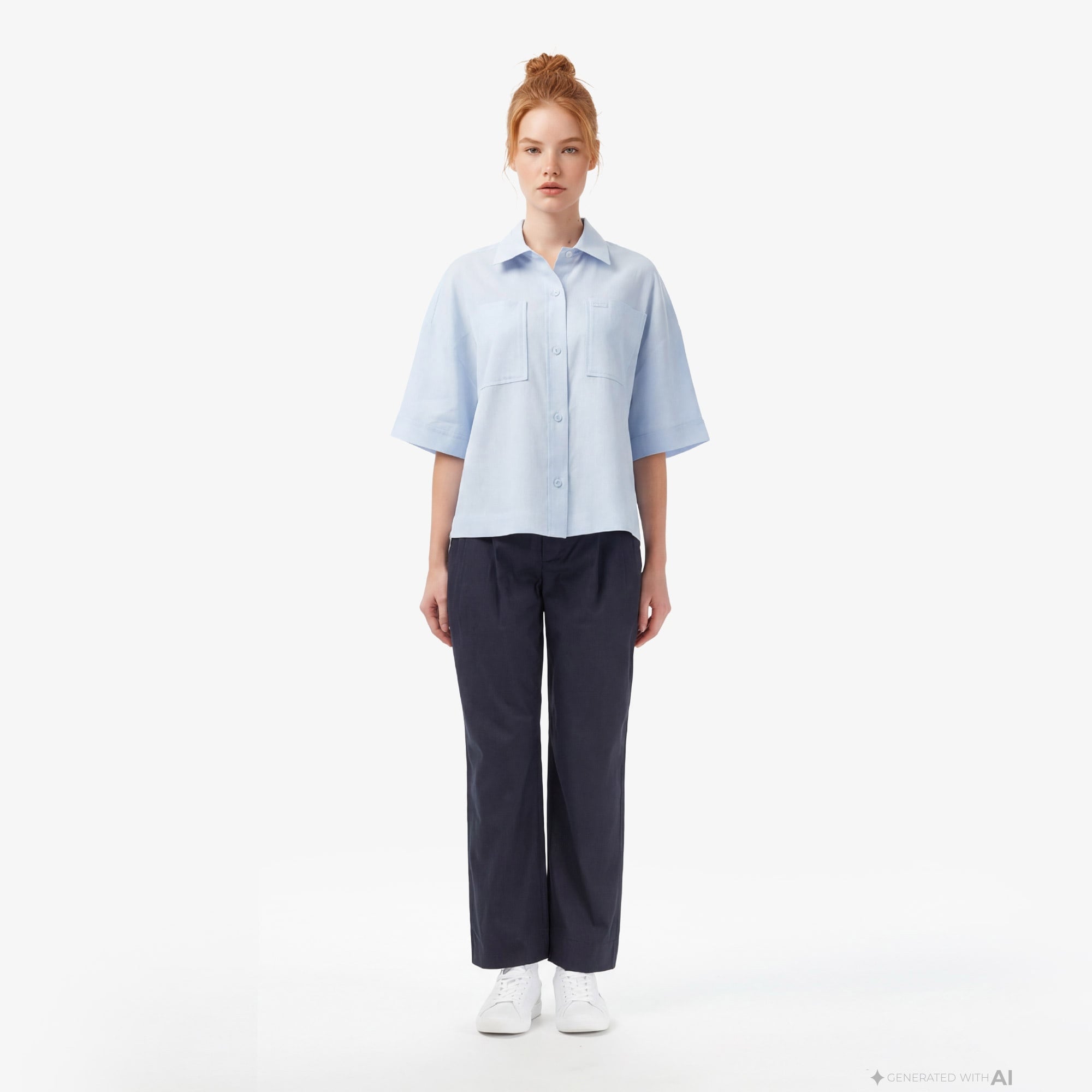 Kadın Regular Fit Koyu Gri Pantolon