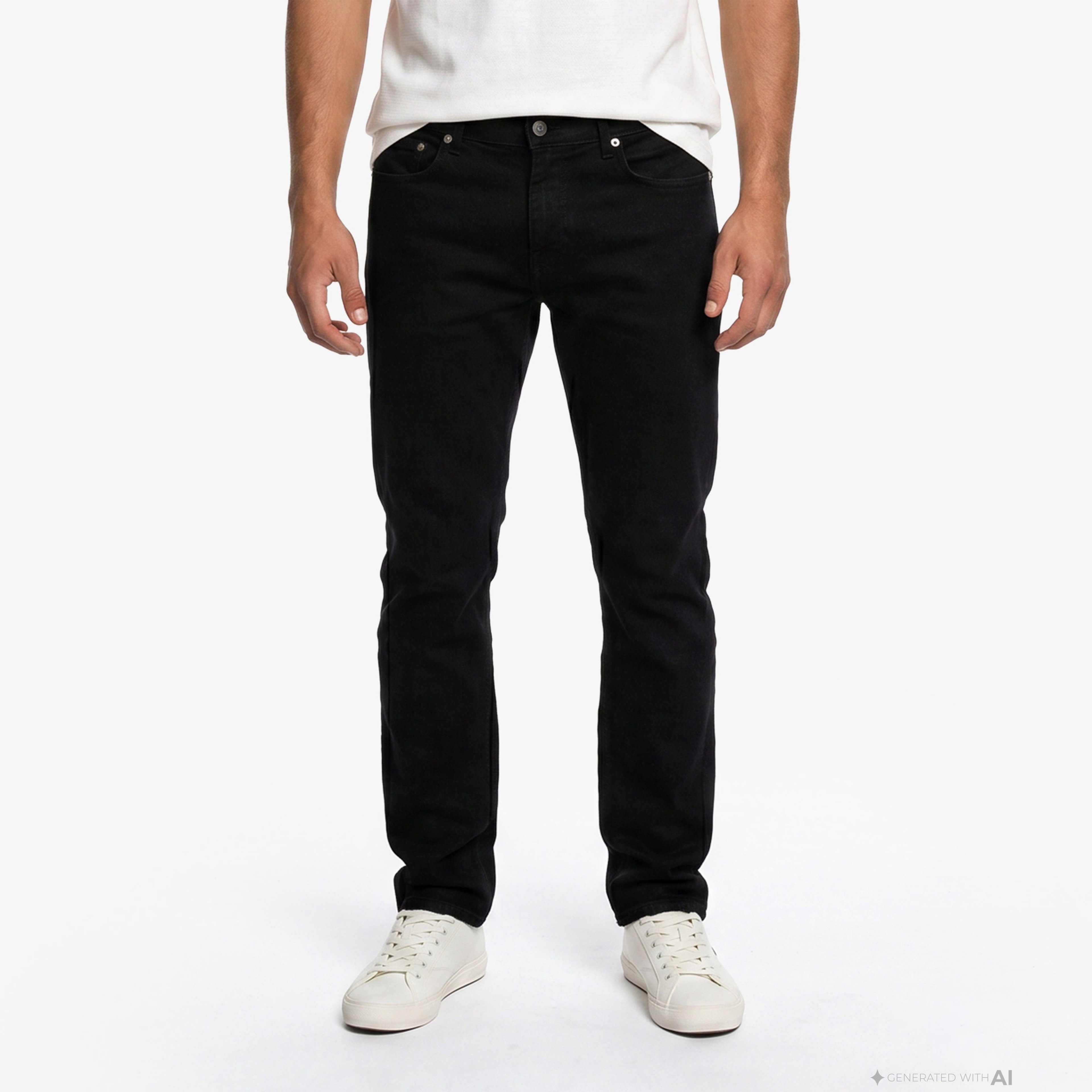 Erkek Regular Fit Siyah Jean Pantolon Erkek Regular Fit Siyah Jean Pantolon