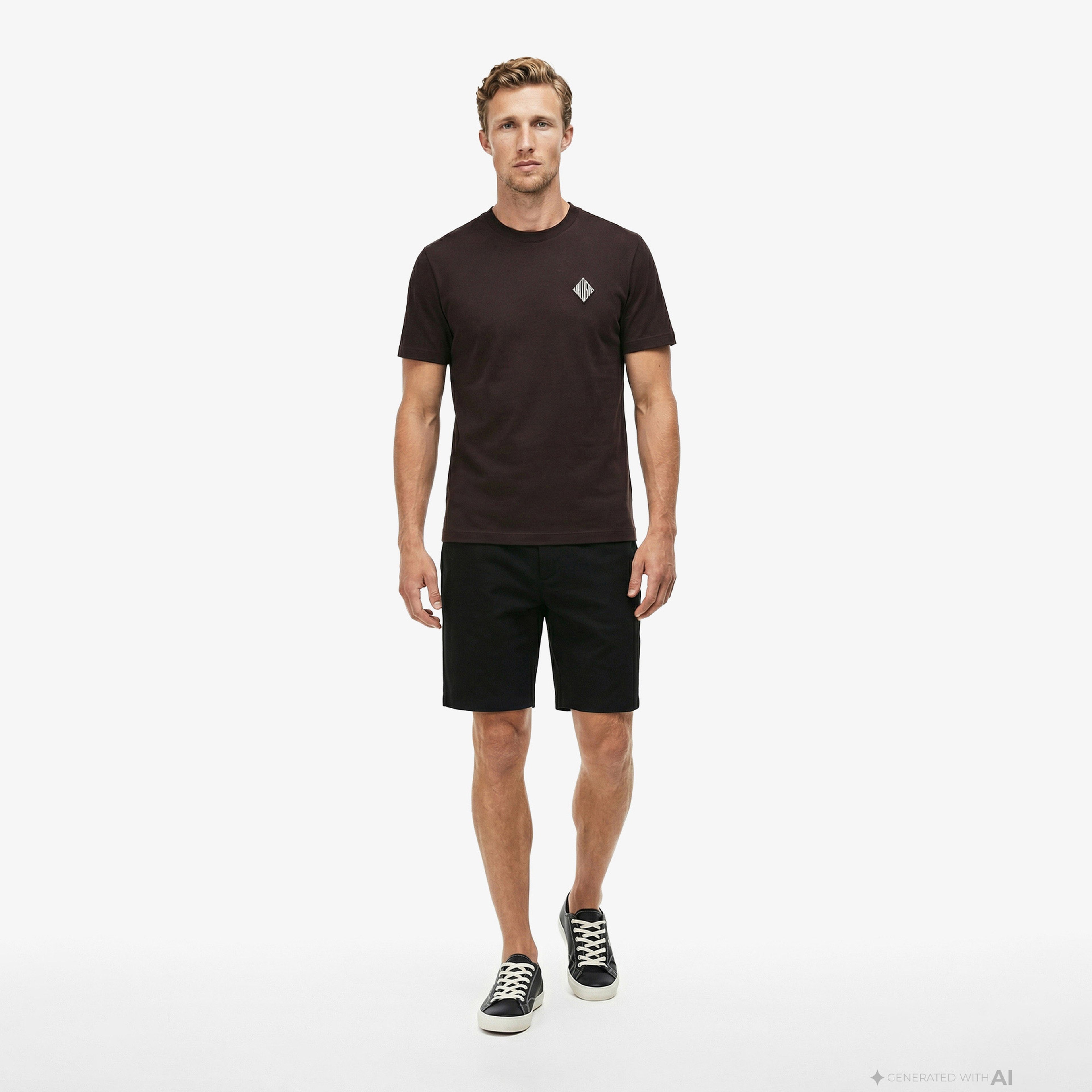 Erkek Tapered Fit Keten Siyah Bermuda Şort Erkek Tapered Fit Keten Siyah Bermuda Şort