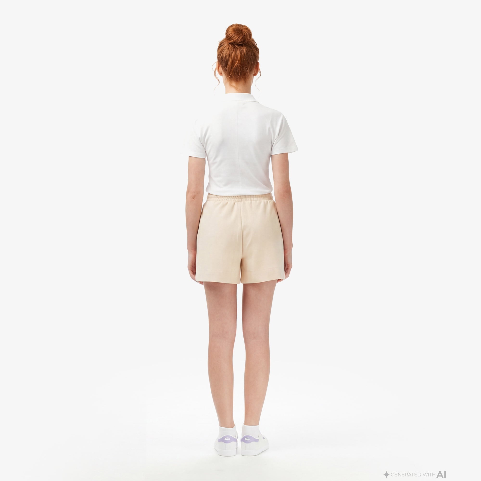 Kadın Relaxed Fit Bej Şort