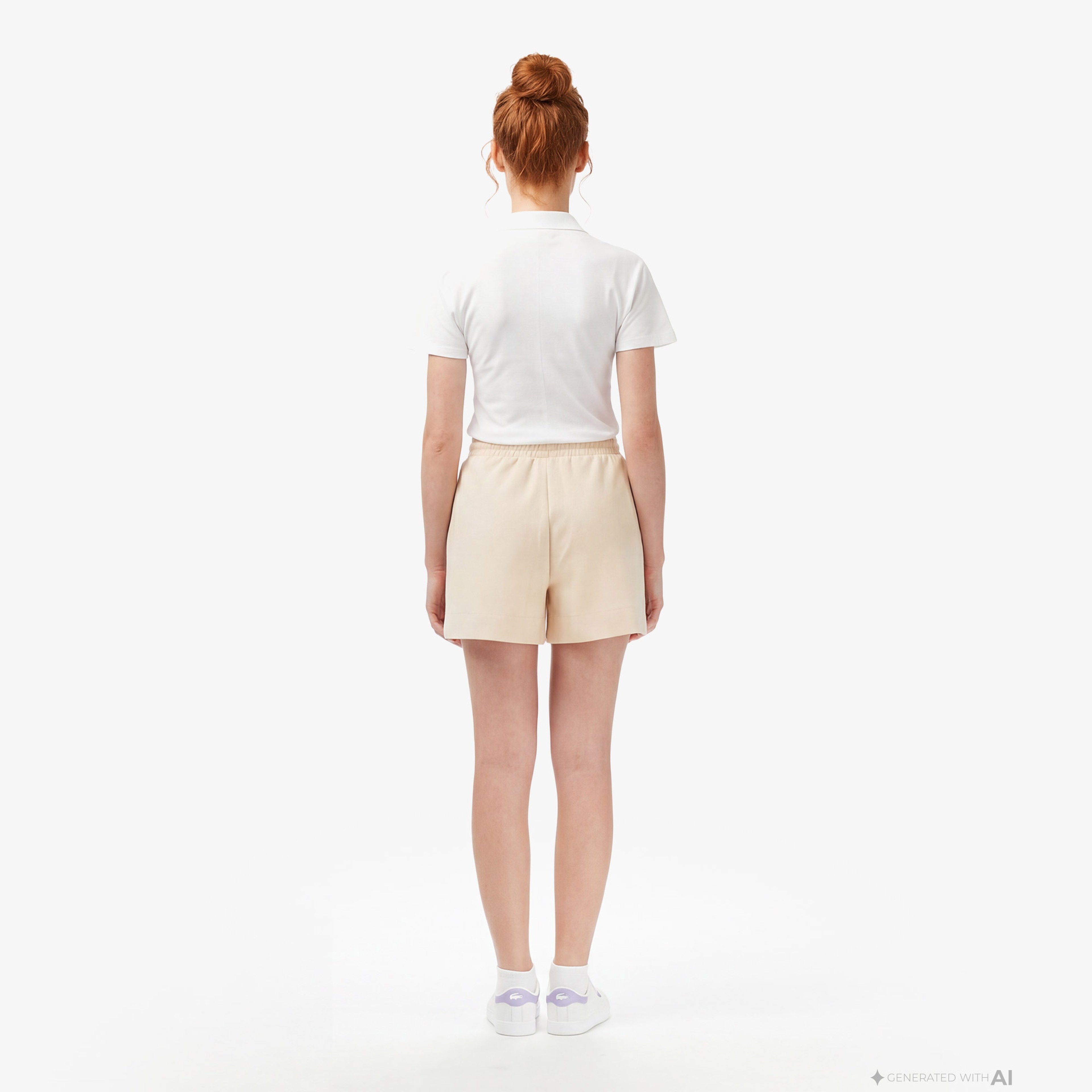 Kadın Relaxed Fit Bej Şort