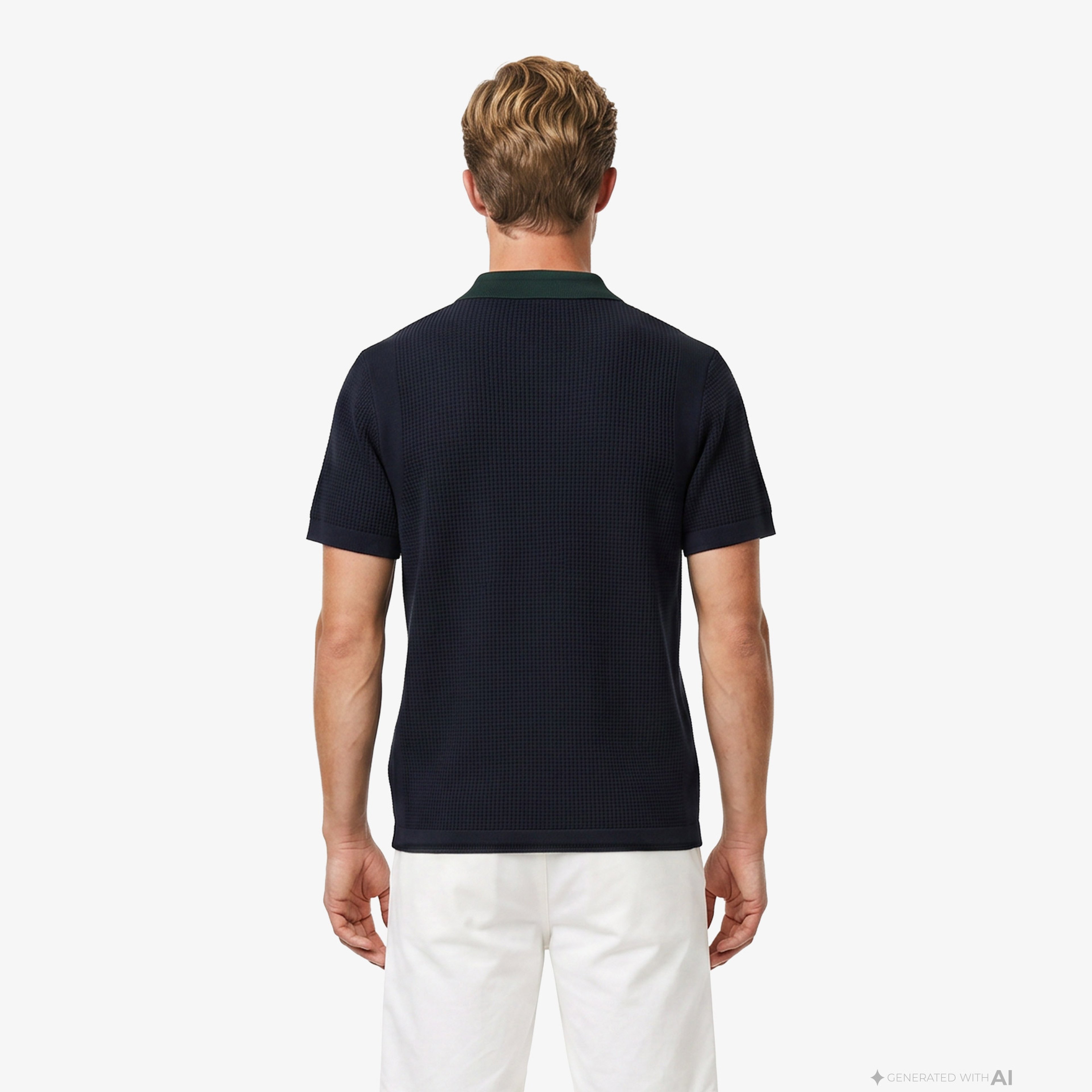 Erkek Classic Fit Kısa Kollu Polo Yaka Lacivert Triko Erkek Classic Fit Kısa Kollu Polo Yaka Lacivert Triko