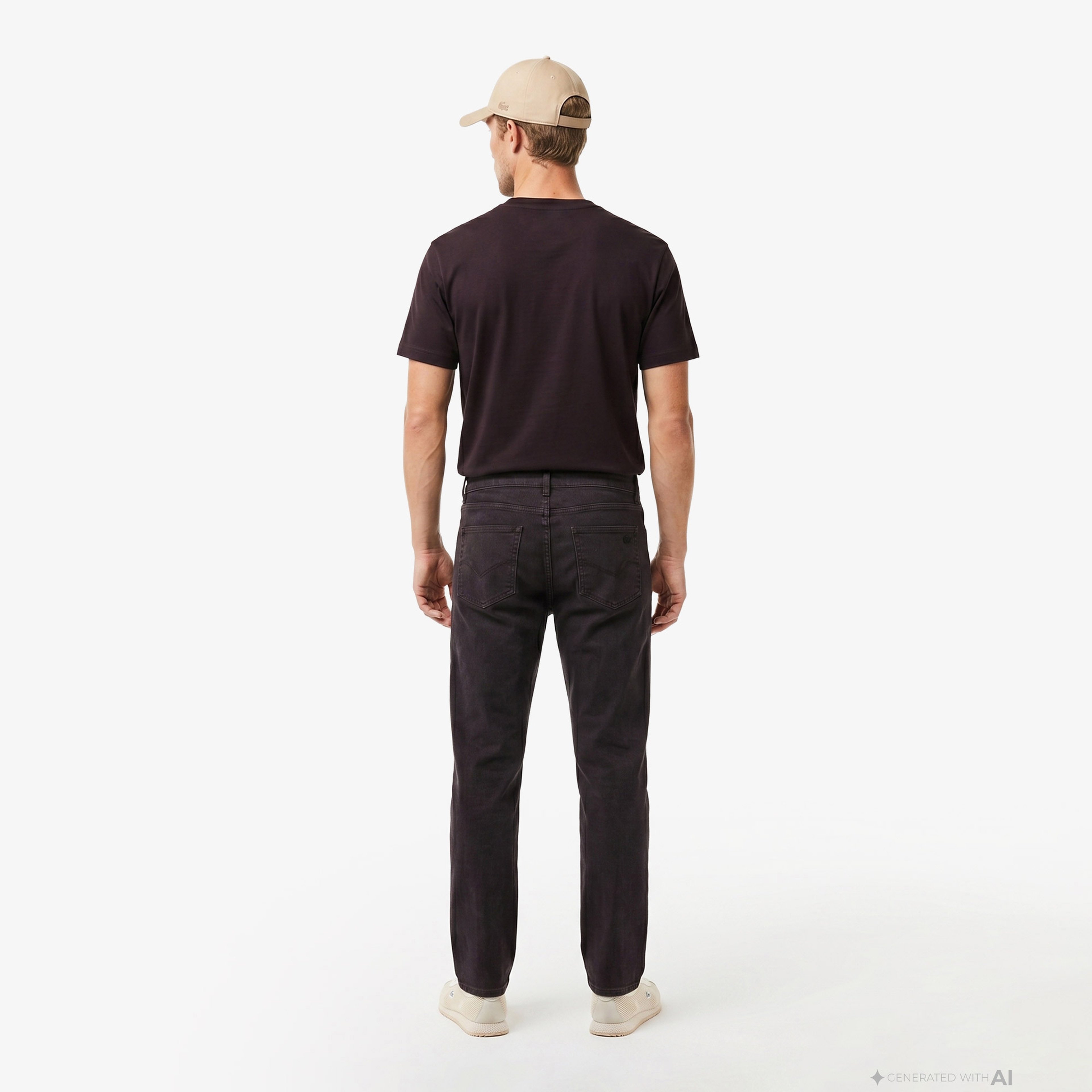 Erkek Slim Fit Kahverengi Pantolon