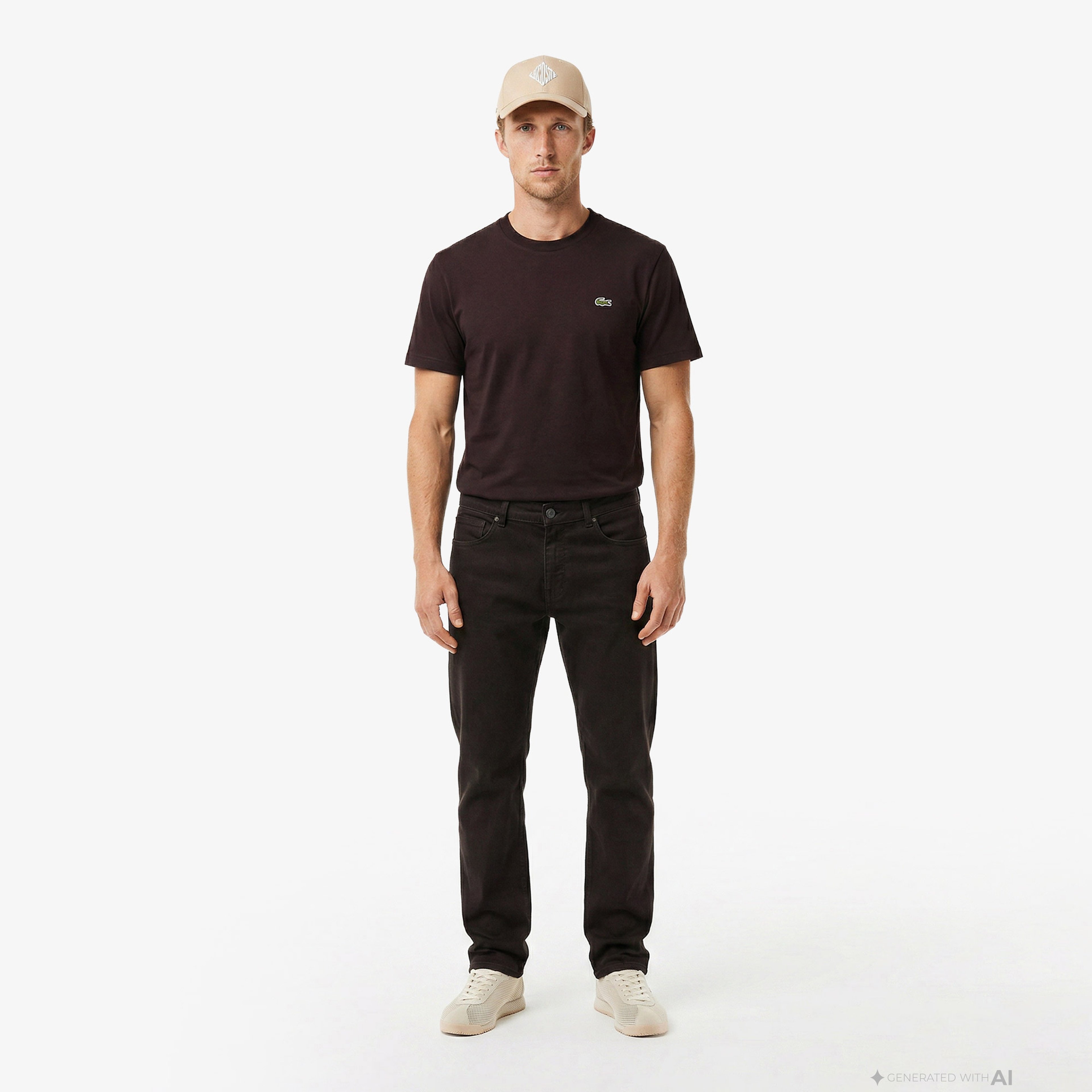 Erkek Slim Fit Kahverengi Pantolon