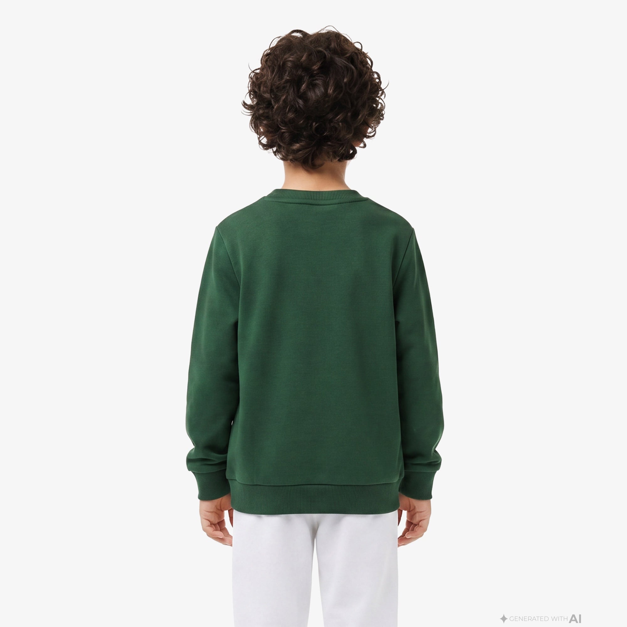 Çocuk Bisiklet Yaka Yeşil Sweatshirt