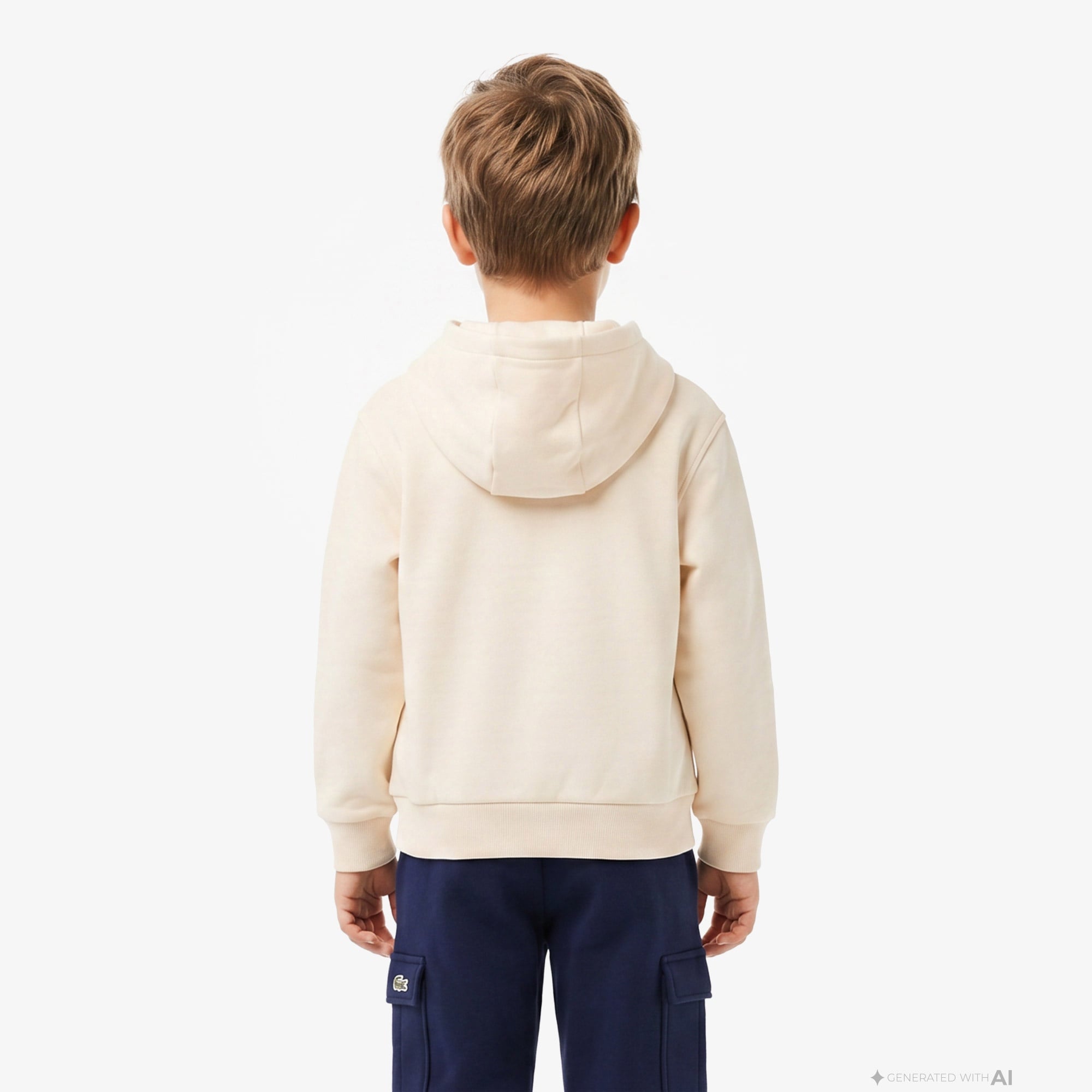 Çocuk Kapüşonlu Krem Sweatshirt