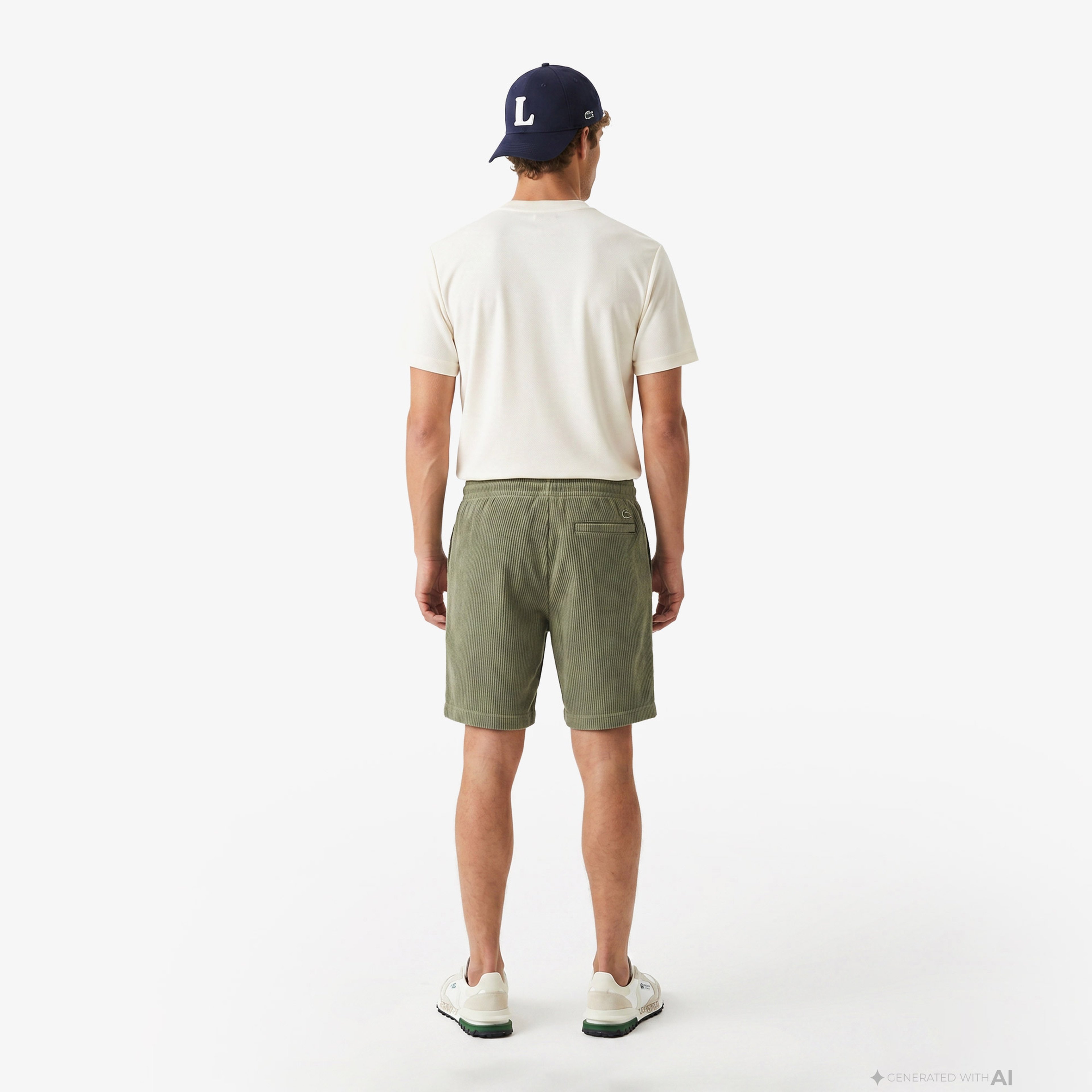 Erkek Relaxed Fit Haki Bermuda Şort Erkek Relaxed Fit Haki Bermuda Şort