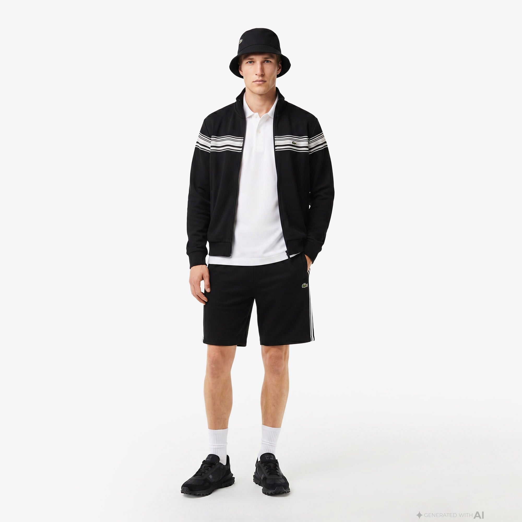 Erkek Regular Fit Siyah Şort