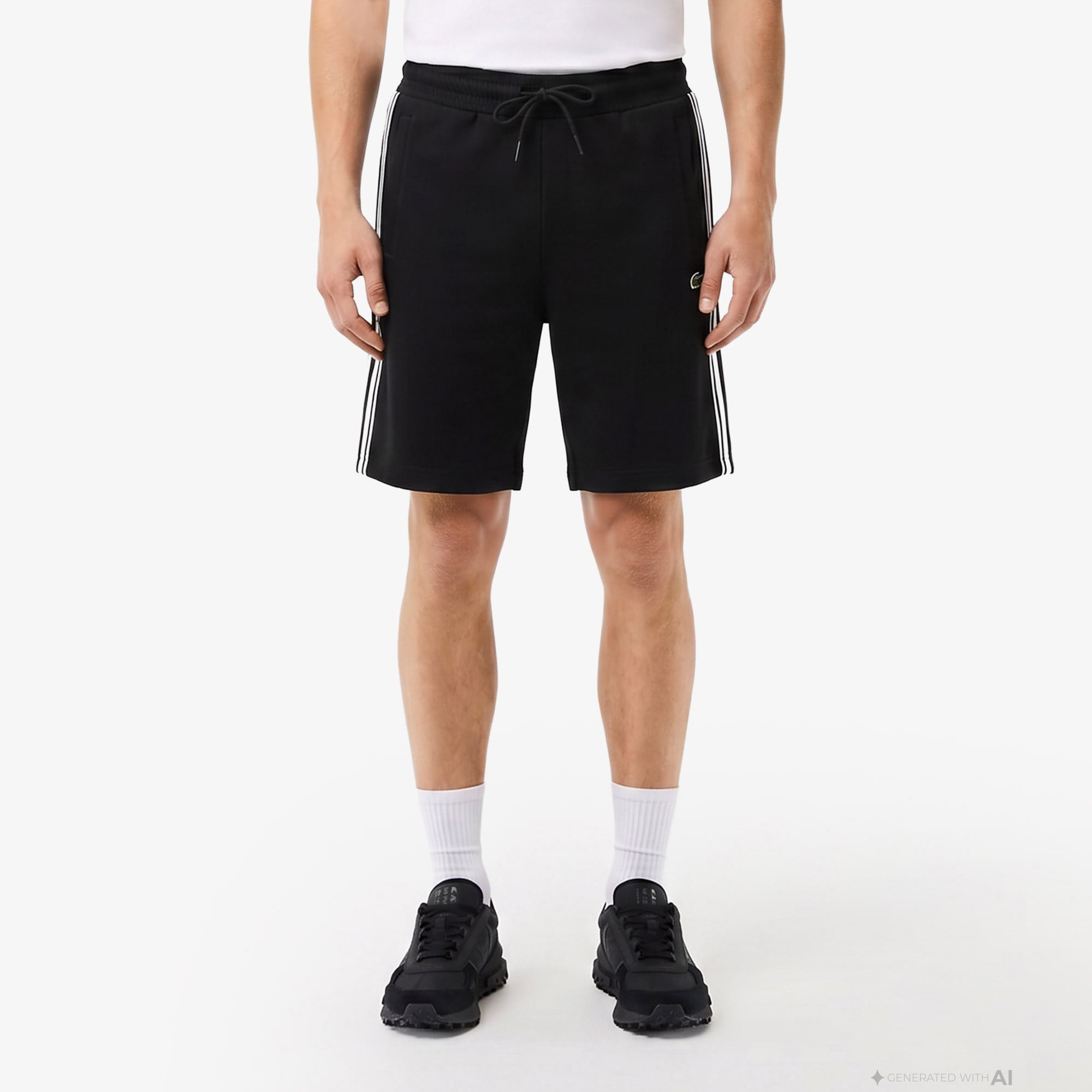 Lacoste Erkek Regular Fit Siyah Şort görsel 2