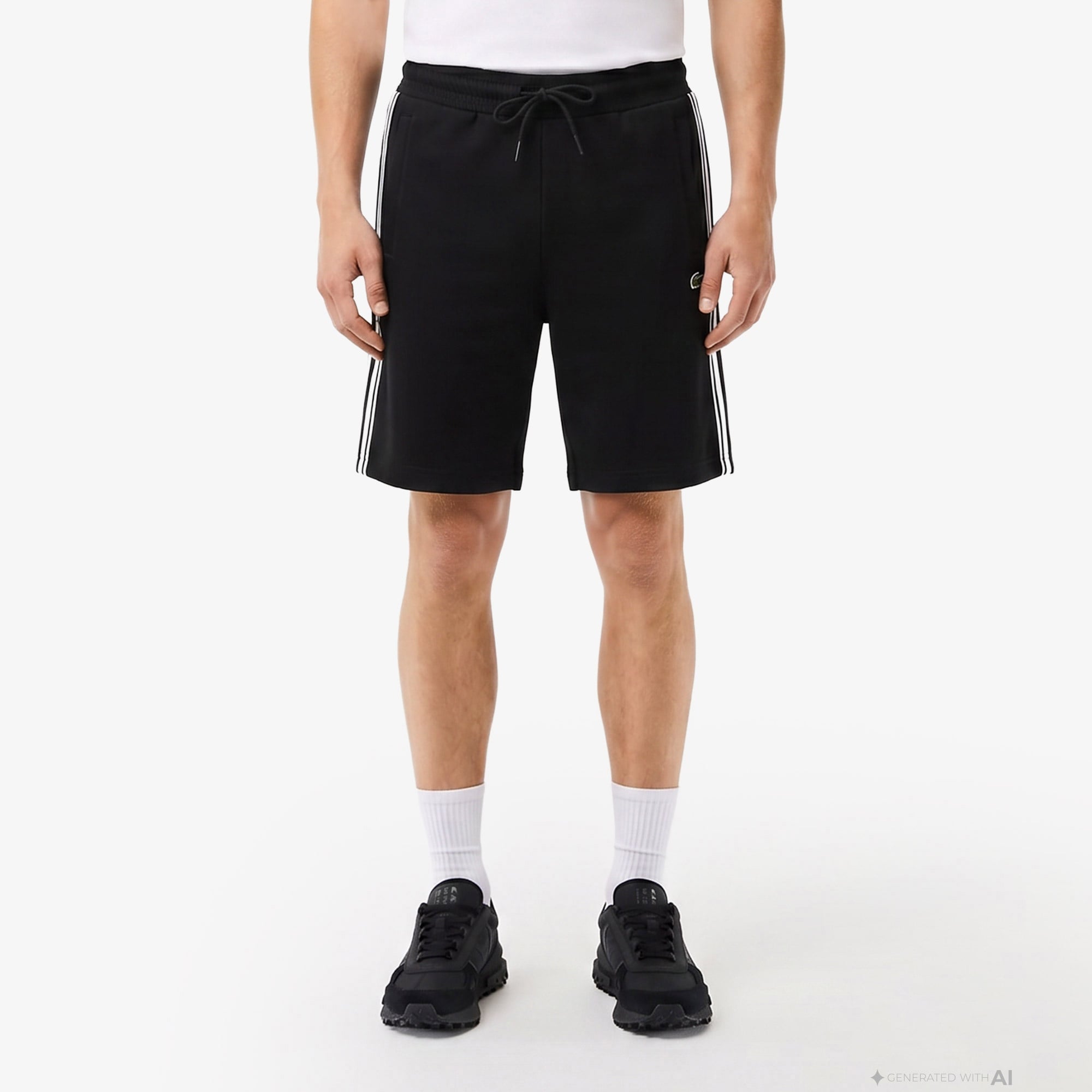 Erkek Regular Fit Siyah Şort