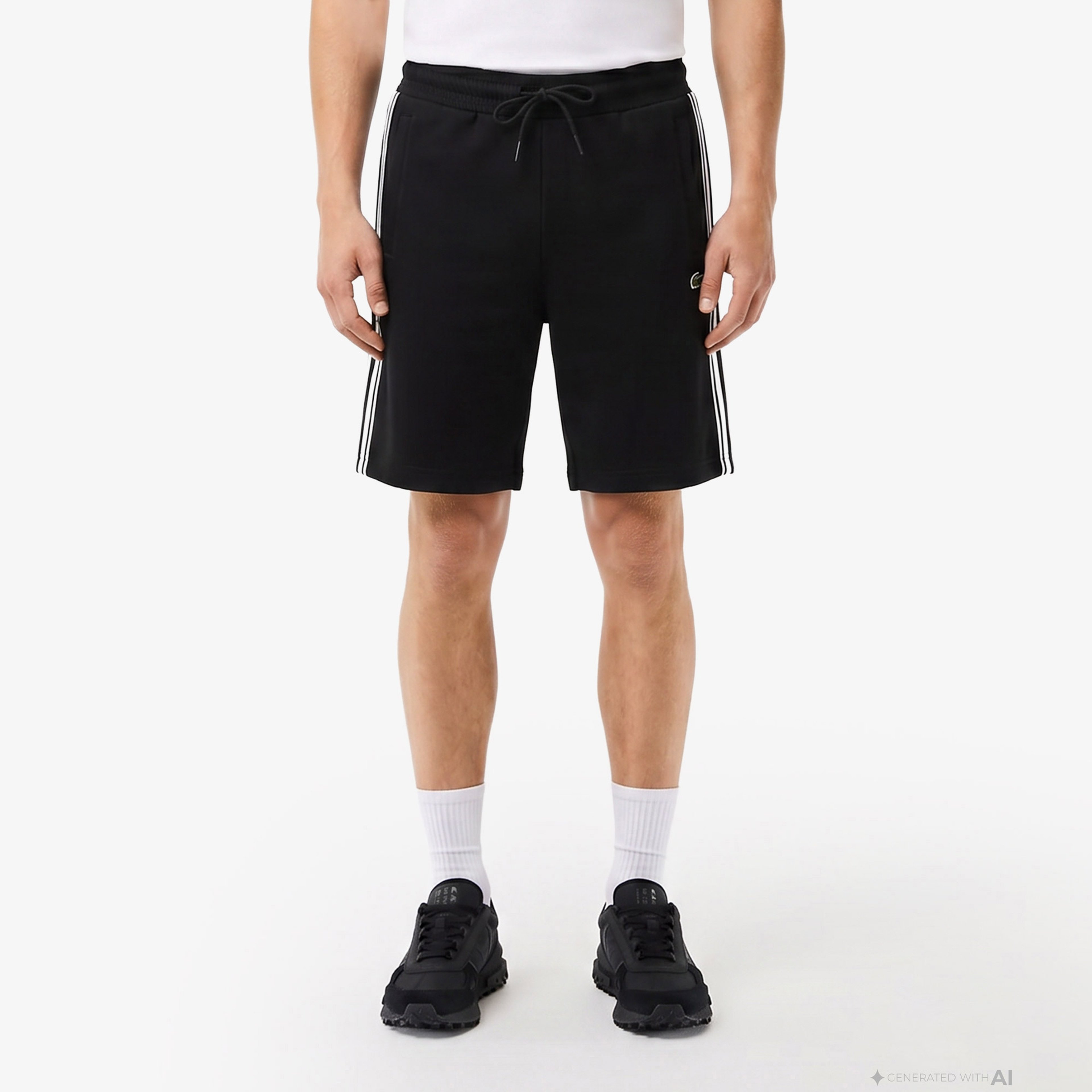 Erkek Regular Fit Siyah Şort Erkek Regular Fit Siyah Şort