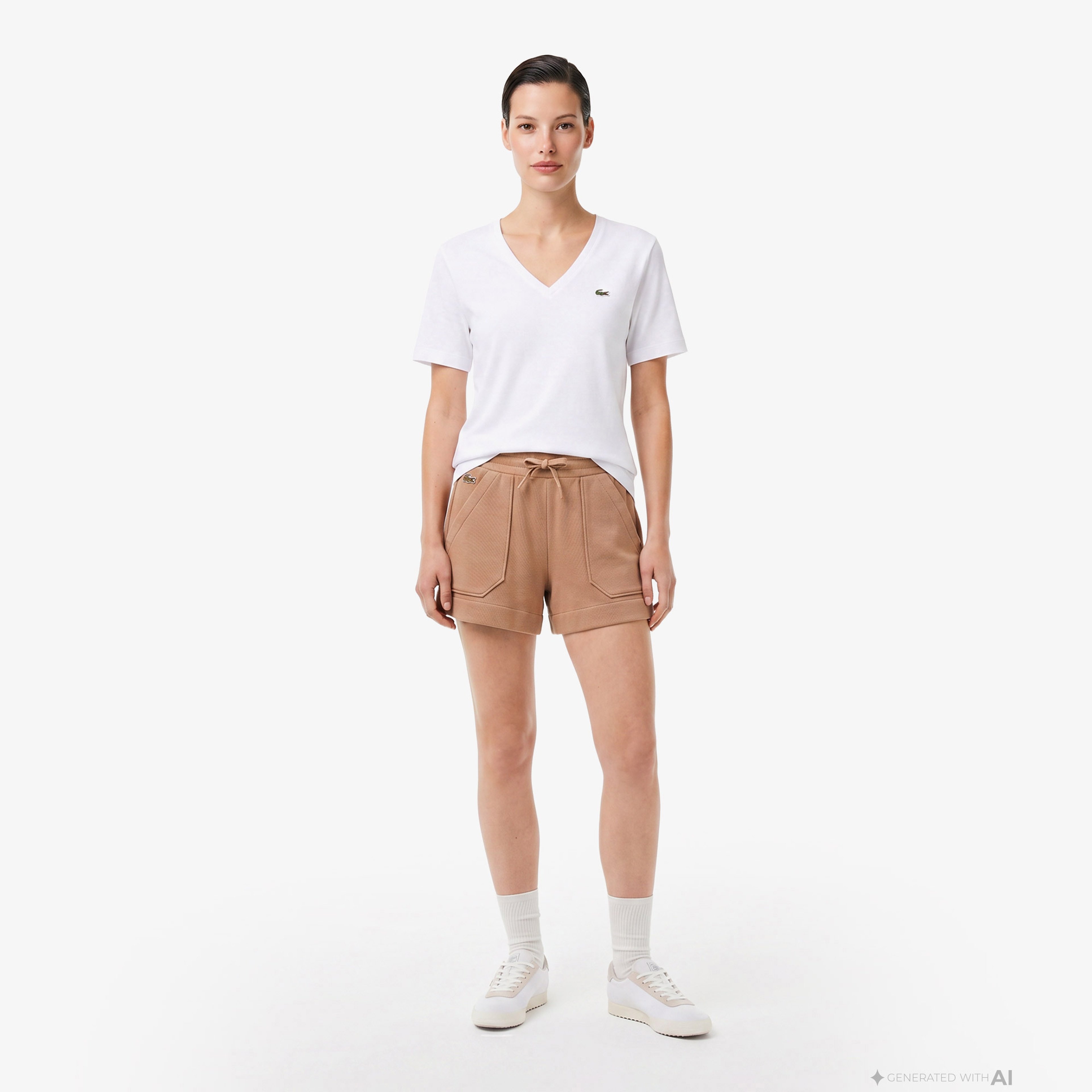 Kadın Relaxed Fit Kahverengi Şort Kadın Relaxed Fit Kahverengi Şort