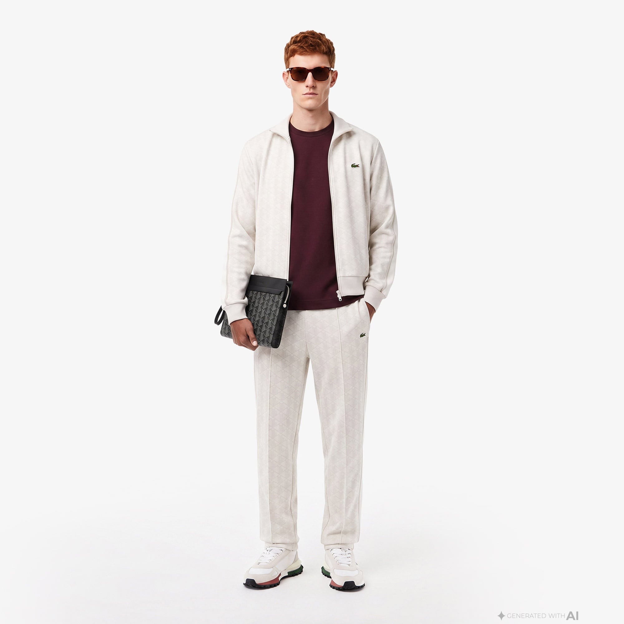 Erkek Oversize Fit Bisiklet Yaka Bordo T-Shirt