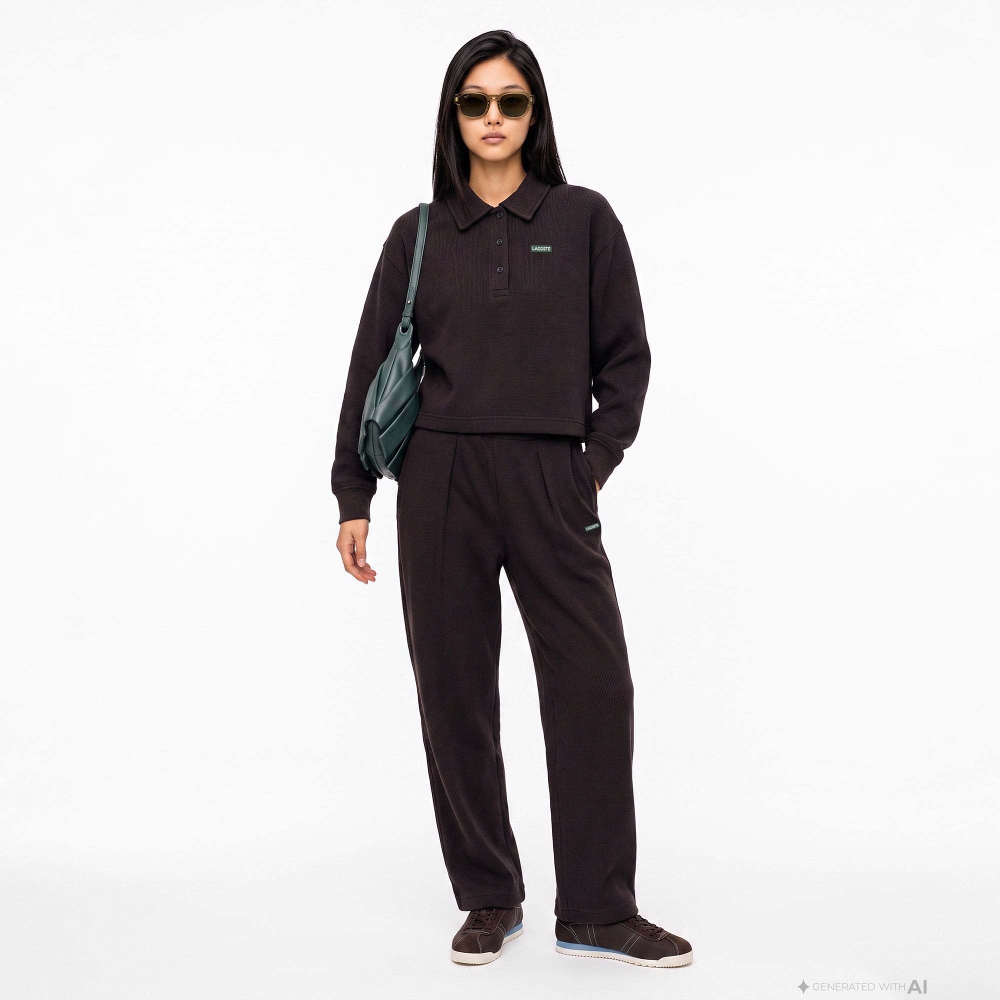 Kadın Flare Fit Kahverengi Eşofman Altı