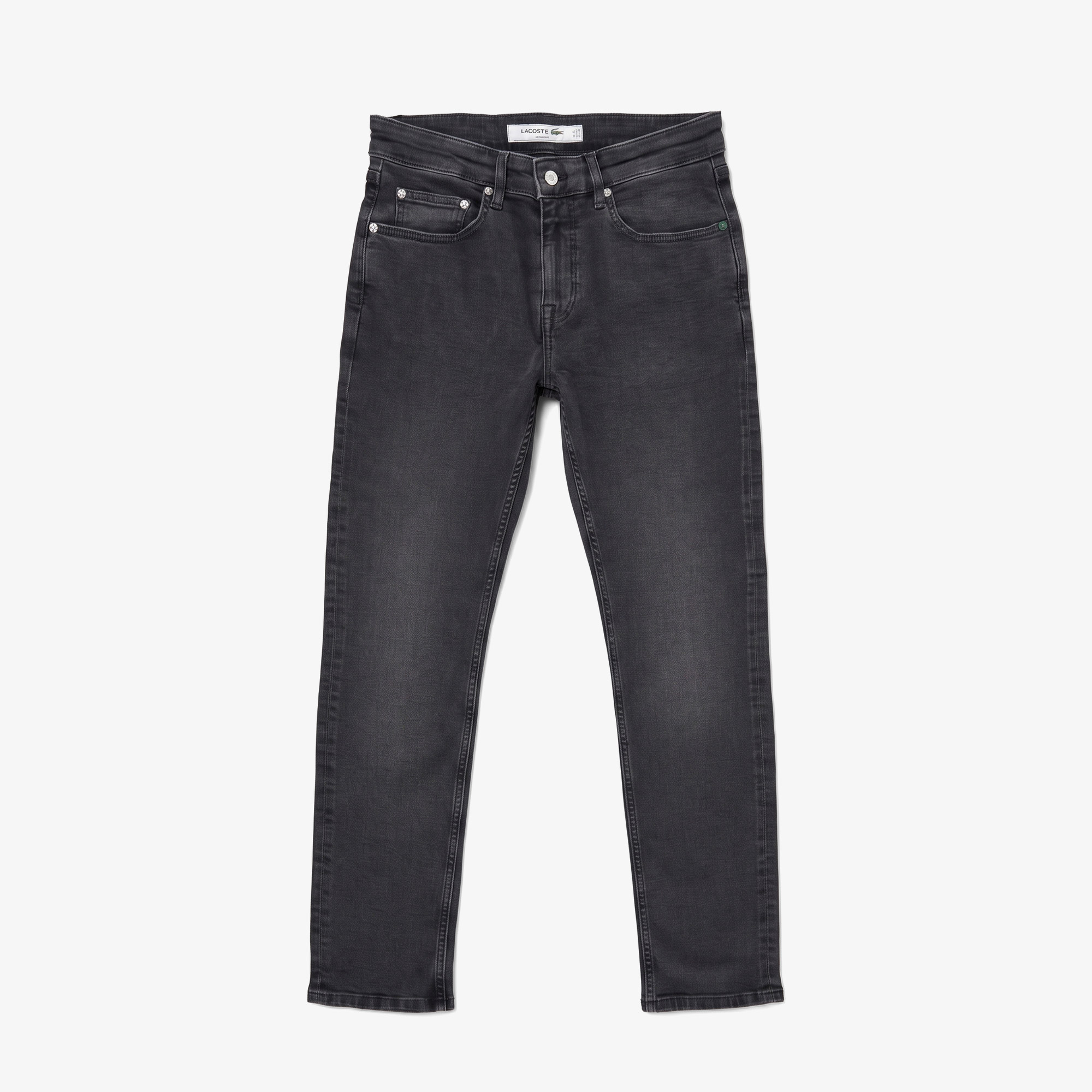 Lacoste Erkek Slim Fit Gri Jean Pantolon görsel 3