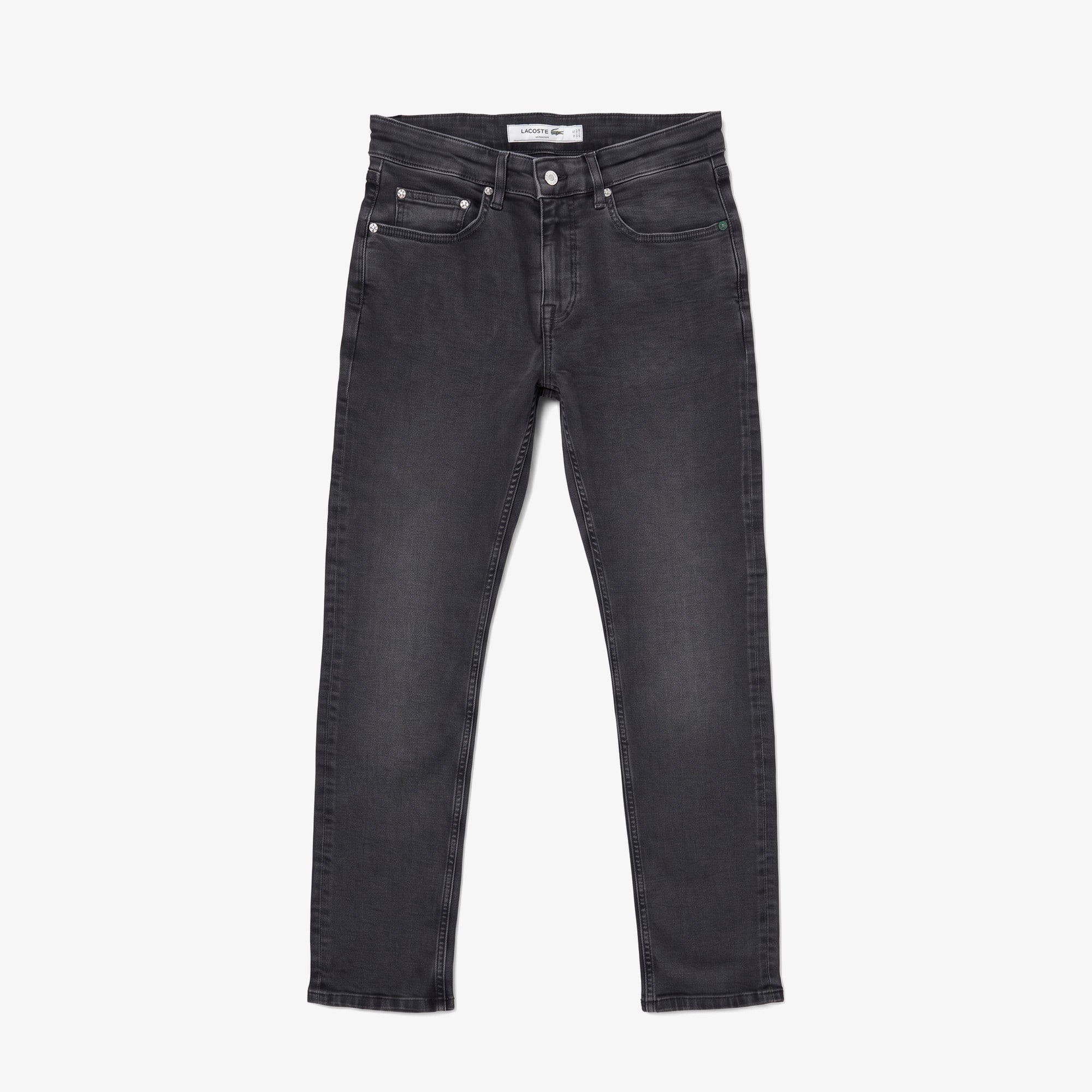 Erkek Slim Fit Gri Jean Pantolon