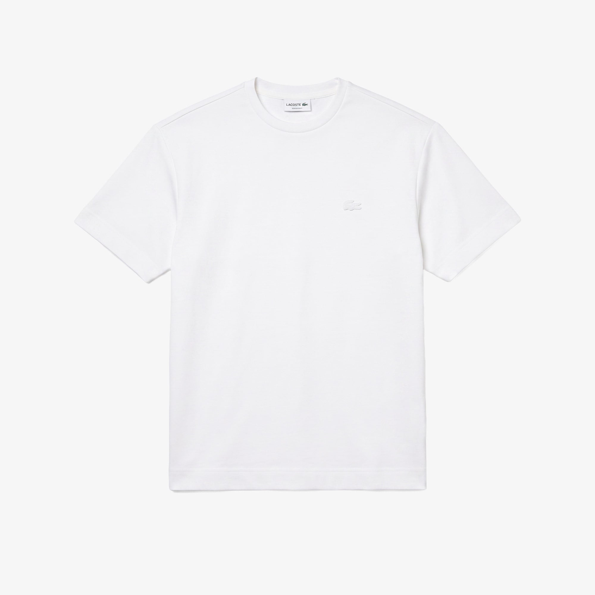 Erkek Oversize Fit Bisiklet Yaka Beyaz T-Shirt
