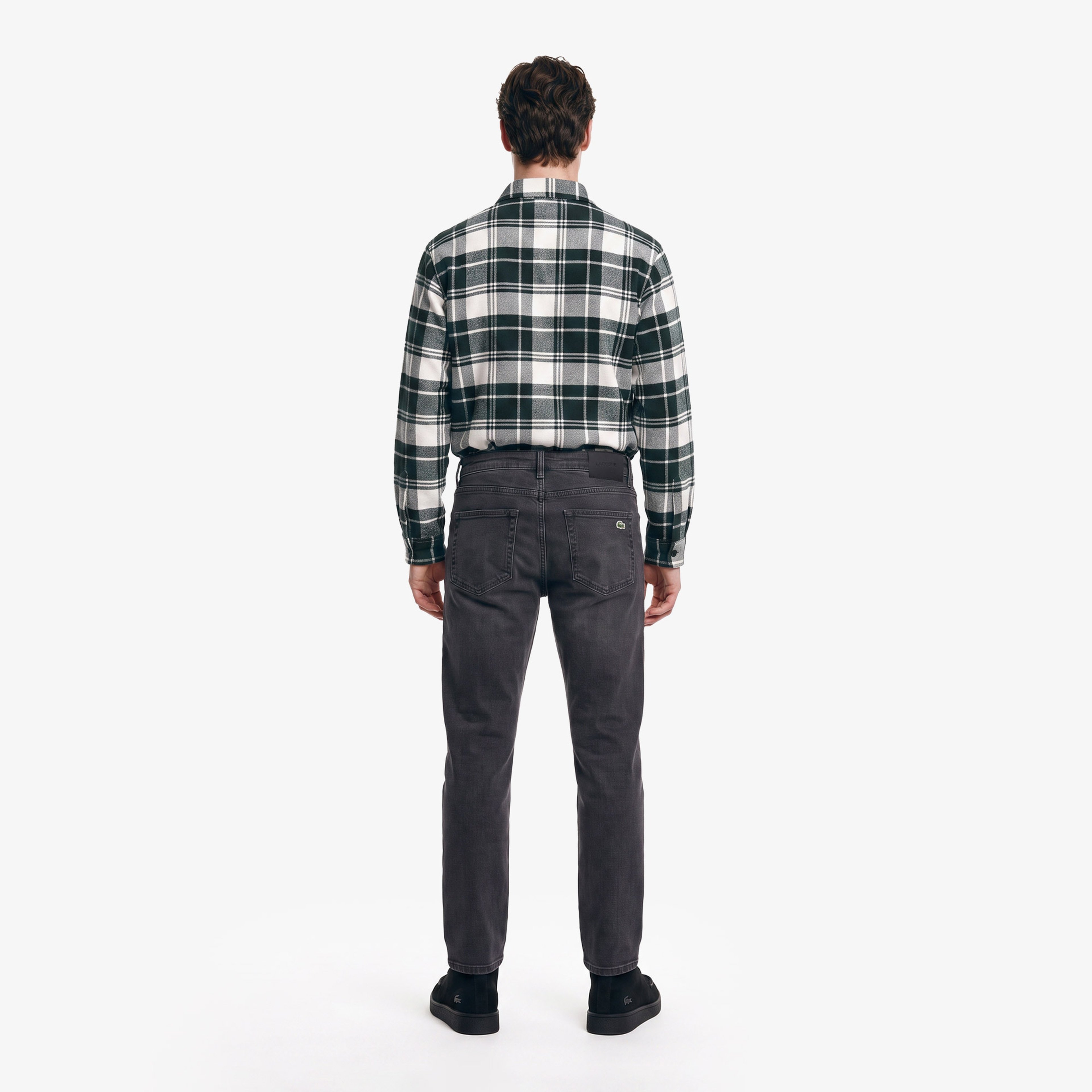 Erkek Slim Fit Gri Jean Pantolon