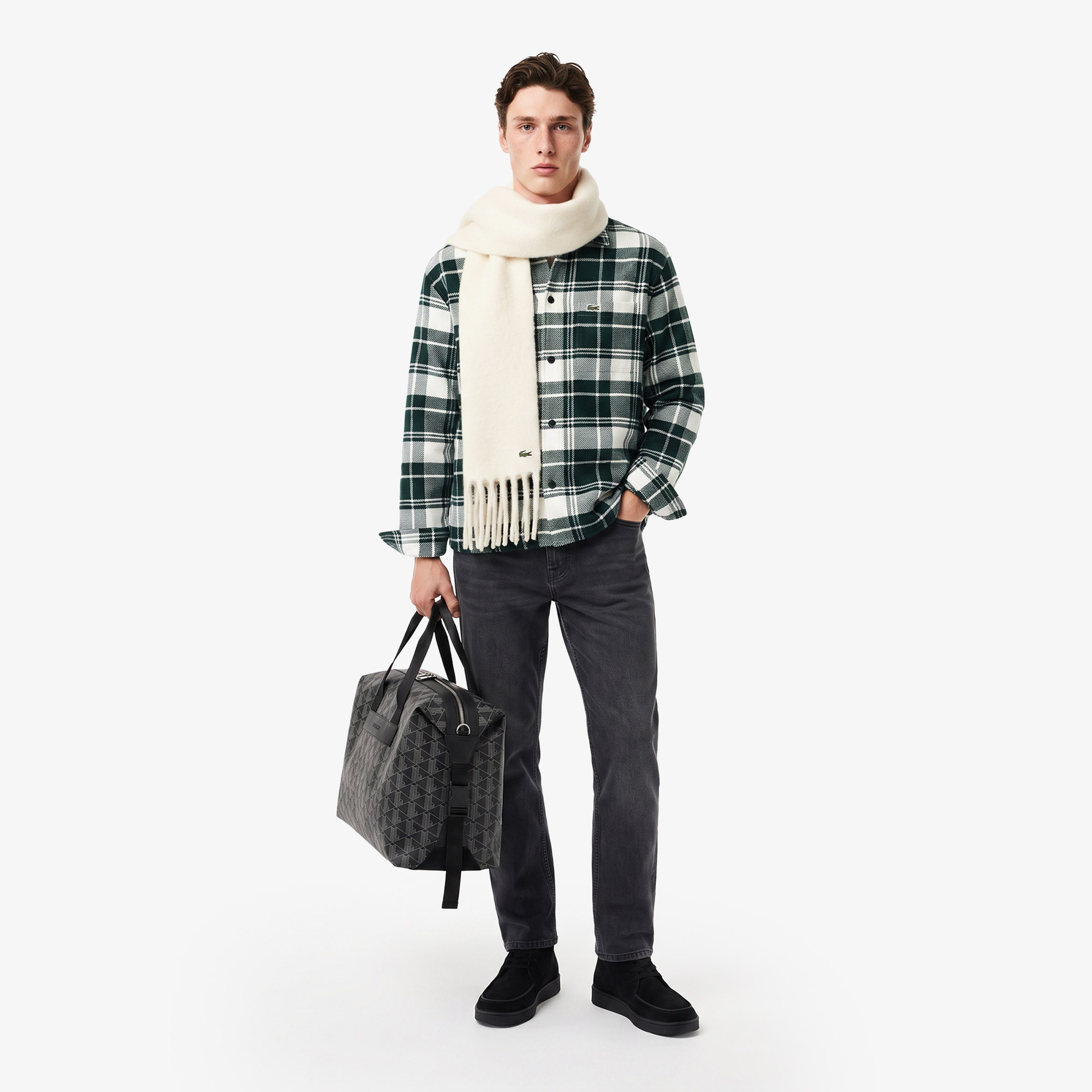 Erkek Slim Fit Gri Jean Pantolon