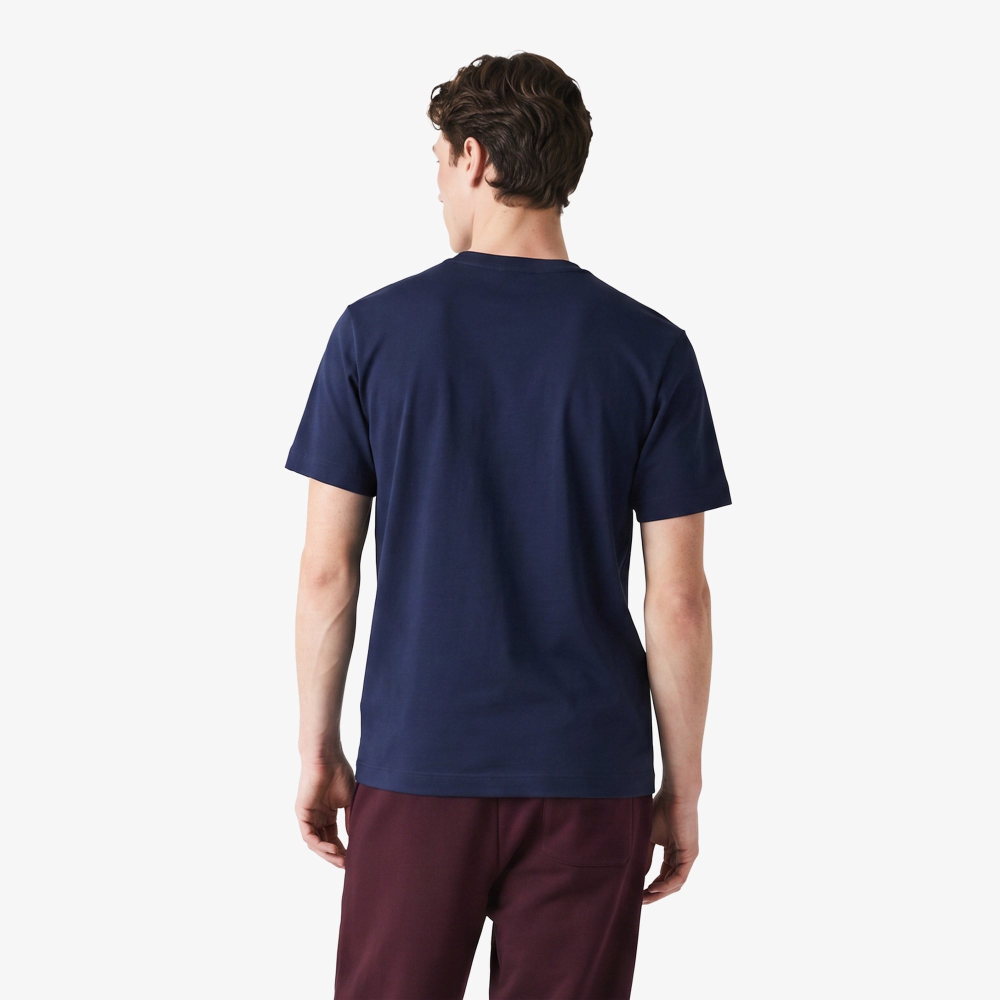 Erkek Oversize Fit Bisiklet Yaka Lacivert T-Shirt
