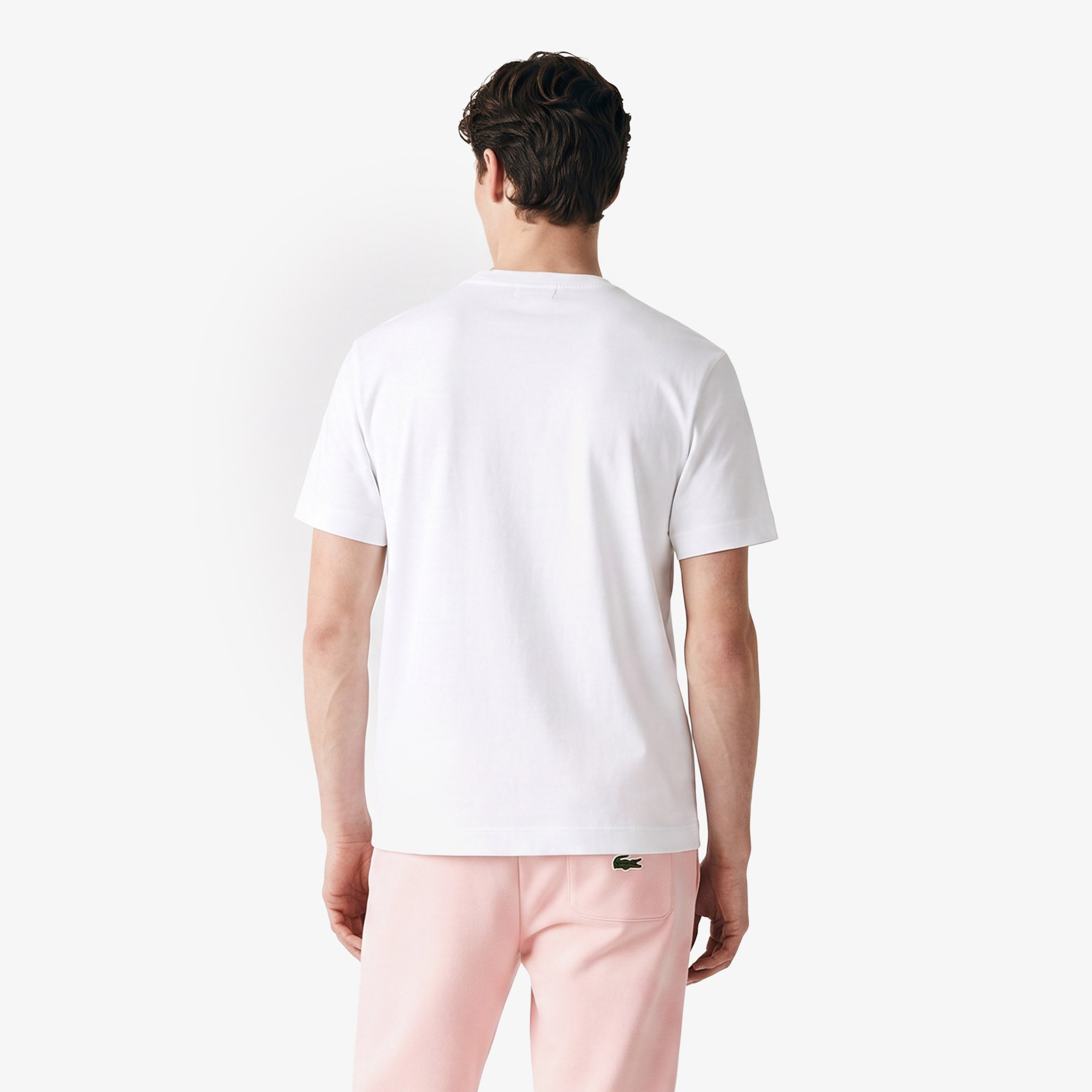 Erkek Oversize Fit Bisiklet Yaka Beyaz T-Shirt Erkek Oversize Fit Bisiklet Yaka Beyaz T-Shirt