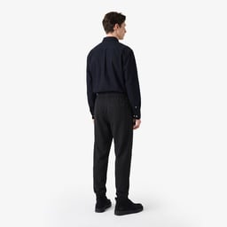 Erkek Tapered Fit Siyah Pantolon Siyah
